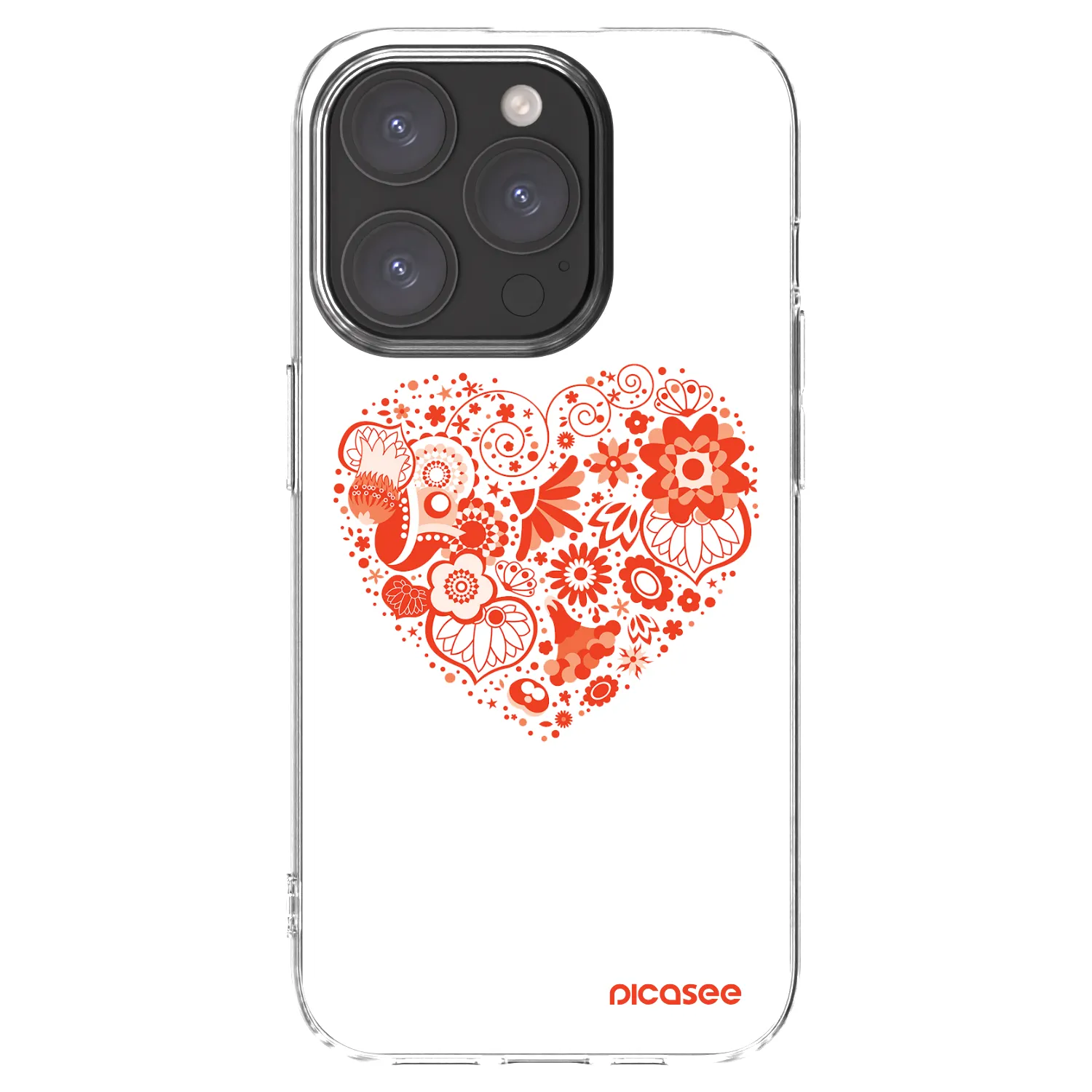 Picasee διαφανής θήκη σιλικόνης Apple iPhone 15 Pro - Big heart