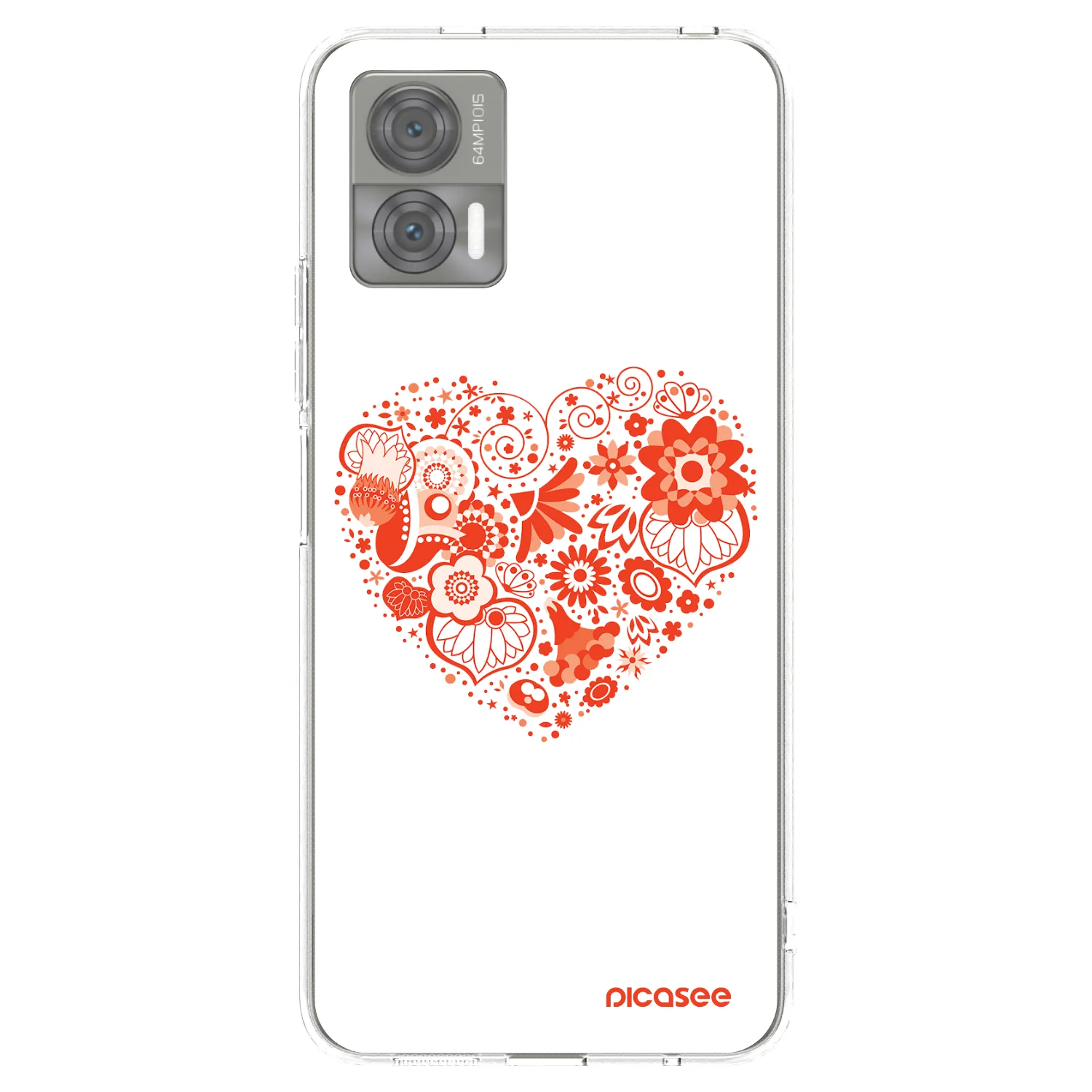 Picasee διαφανής θήκη σιλικόνης Motorola Edge 30 Neo - Big heart