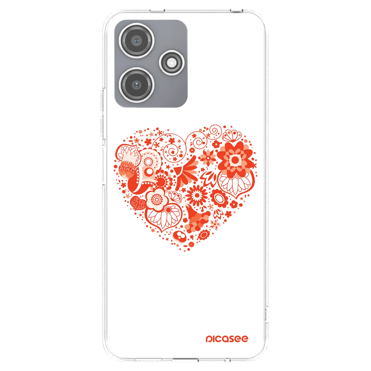 Picasee διαφανής θήκη σιλικόνης Xiaomi Redmi 12 5G - Big heart