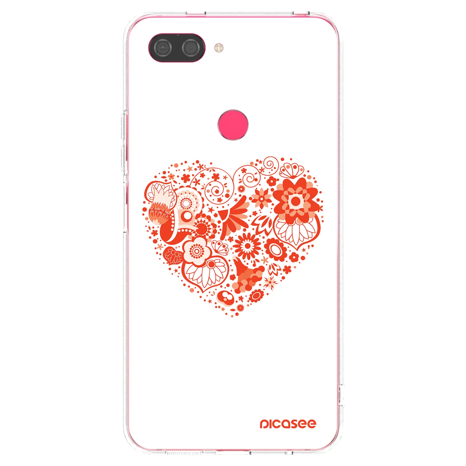 Picasee διαφανής θήκη σιλικόνης Xiaomi Mi 8 Lite - Big heart