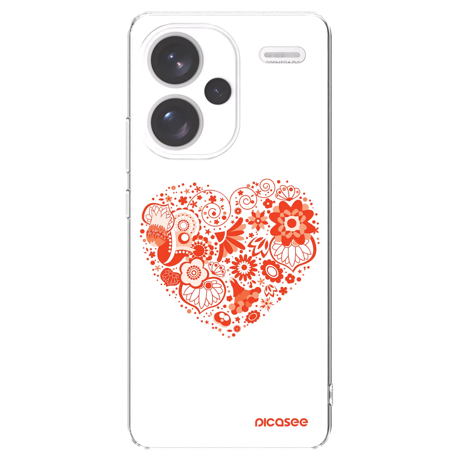 Picasee διαφανής θήκη σιλικόνης Xiaomi Redmi Note 13 Pro+ 5G - Big heart