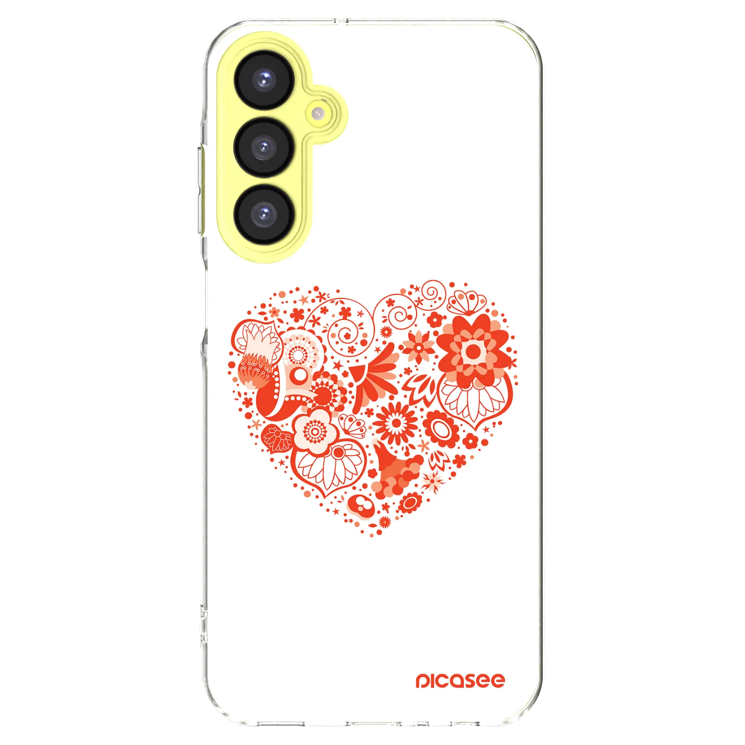 Picasee διαφανής θήκη σιλικόνης Samsung Galaxy A25 A256B 5G - Big heart