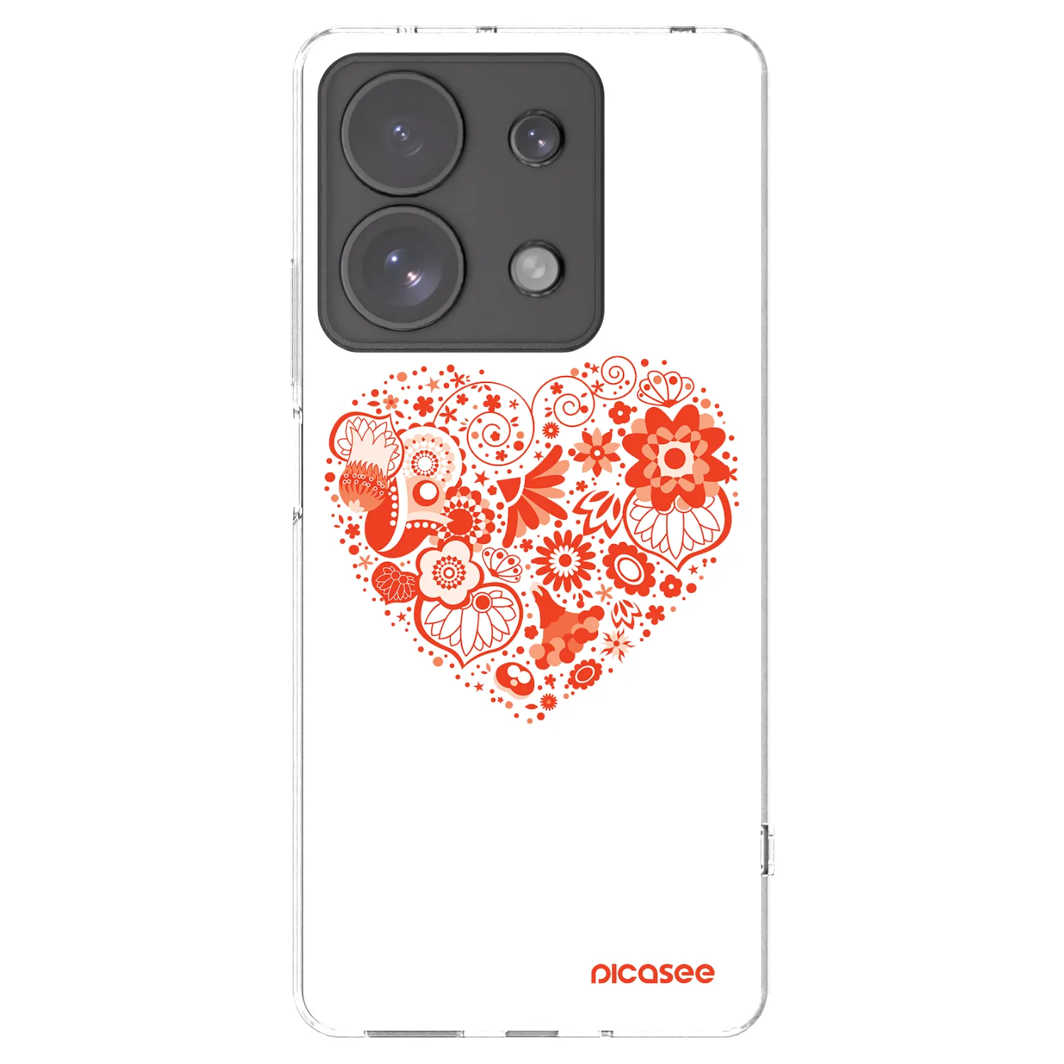Picasee διαφανής θήκη σιλικόνης Xiaomi Redmi Note 13 Pro 4G - Big heart