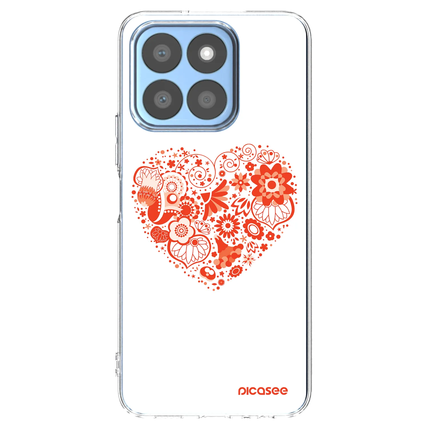 Picasee διαφανής θήκη σιλικόνης Honor X8b - Big heart