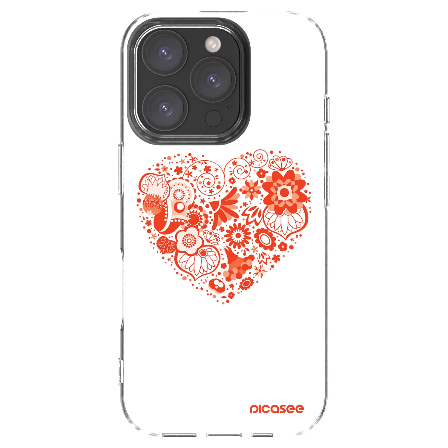 Picasee διαφανής θήκη σιλικόνης Apple iPhone 16 Pro - Big heart