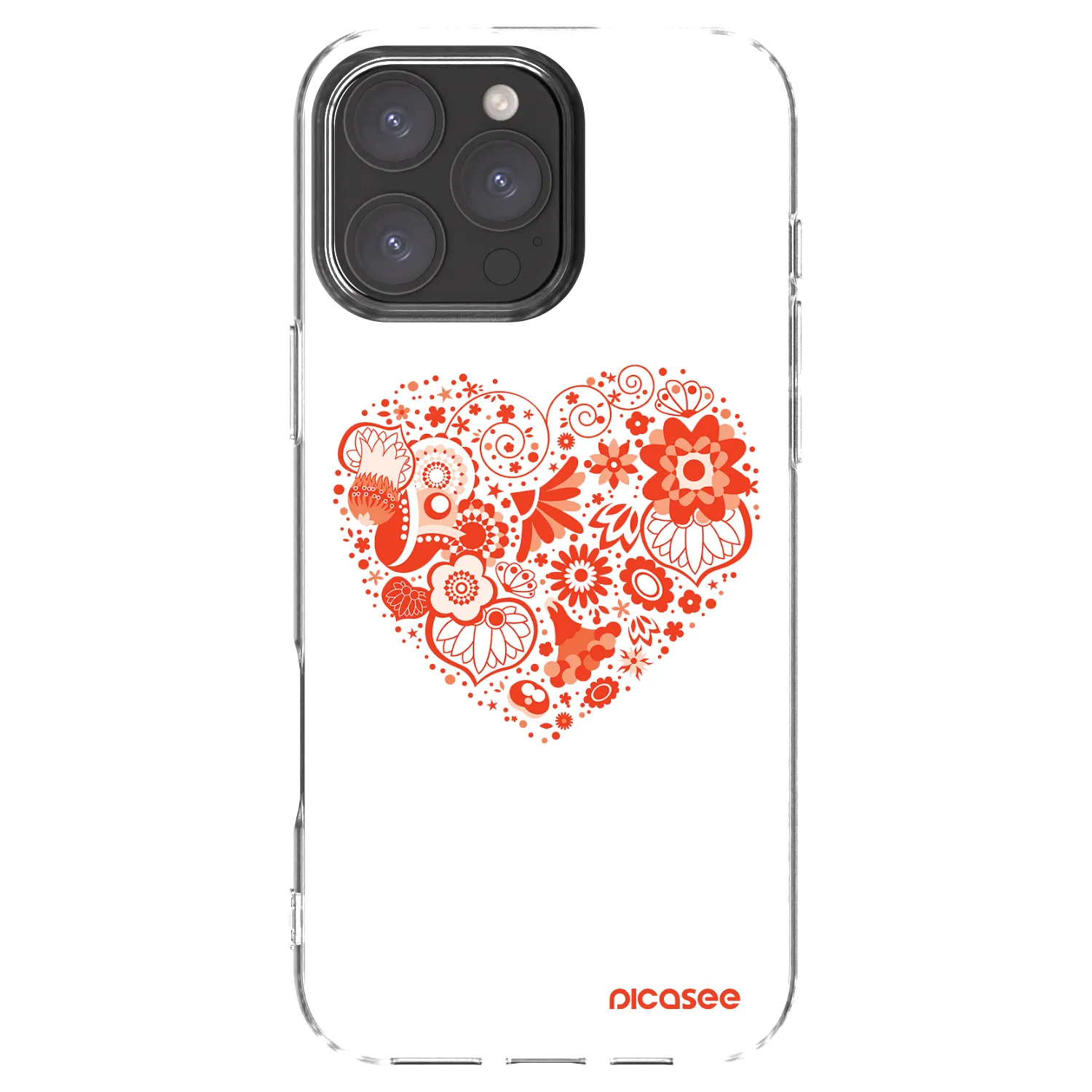 Picasee διαφανής θήκη σιλικόνης Apple iPhone 16 Pro Max - Big heart