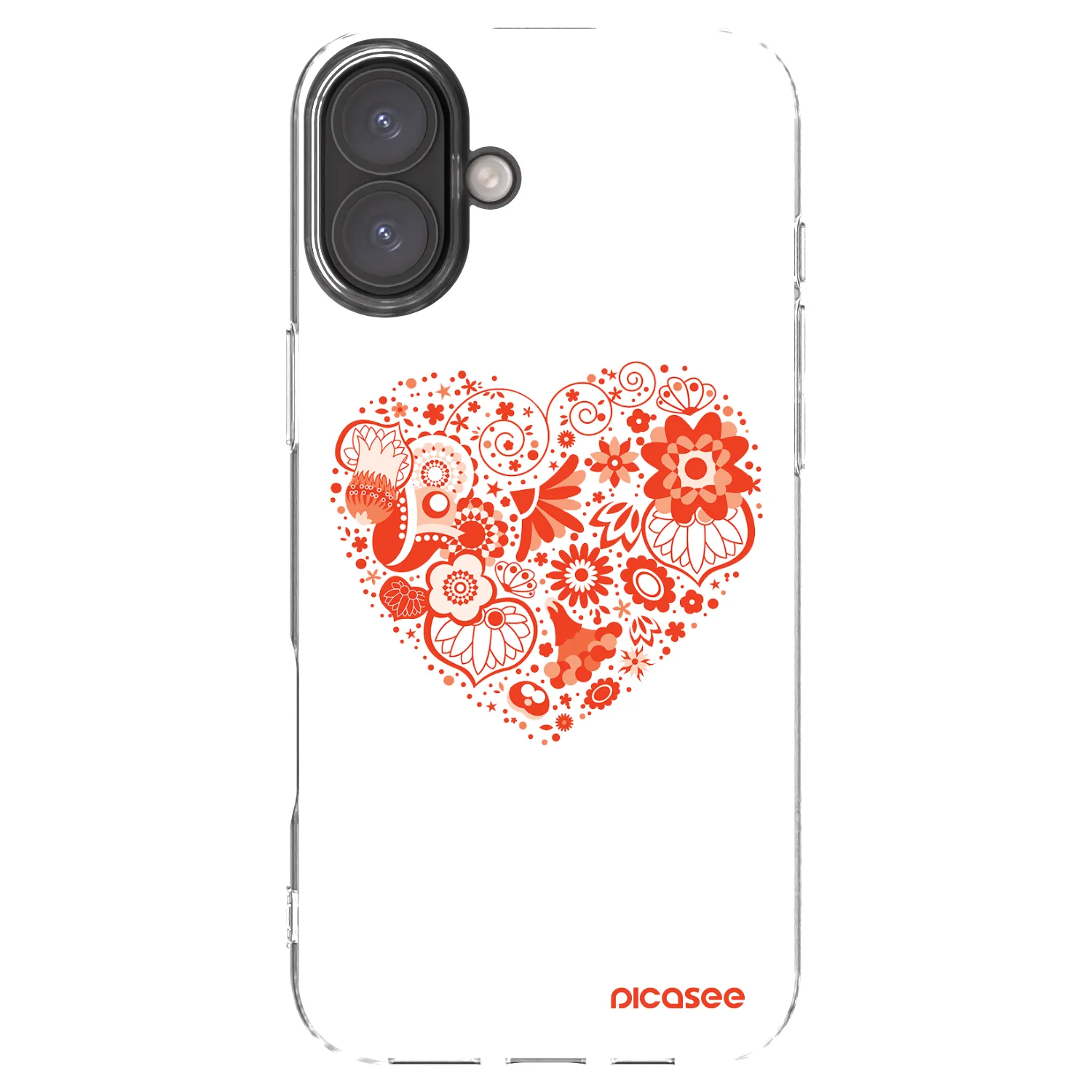 Picasee διαφανής θήκη σιλικόνης Apple iPhone 16 Plus - Big heart
