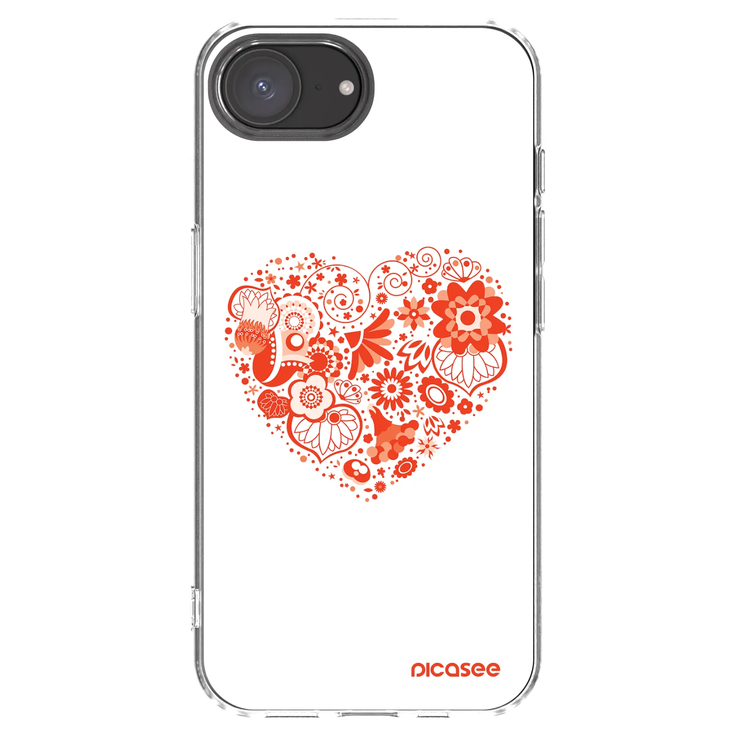Picasee διαφανής θήκη σιλικόνης Apple iPhone 16e - Big heart