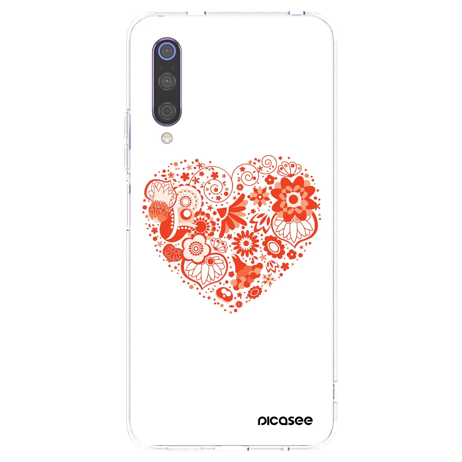 Picasee διαφανής θήκη σιλικόνης Xiaomi Mi 9 - Big heart