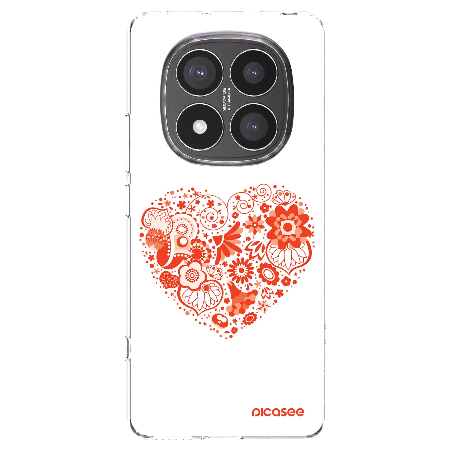 Picasee διαφανής θήκη σιλικόνης Xiaomi Redmi Note 14 Pro+ 5G - Big heart