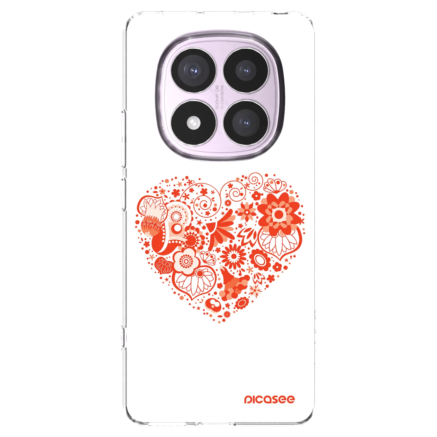 Picasee διαφανής θήκη σιλικόνης Xiaomi Redmi Note 14 Pro 5G - Big heart