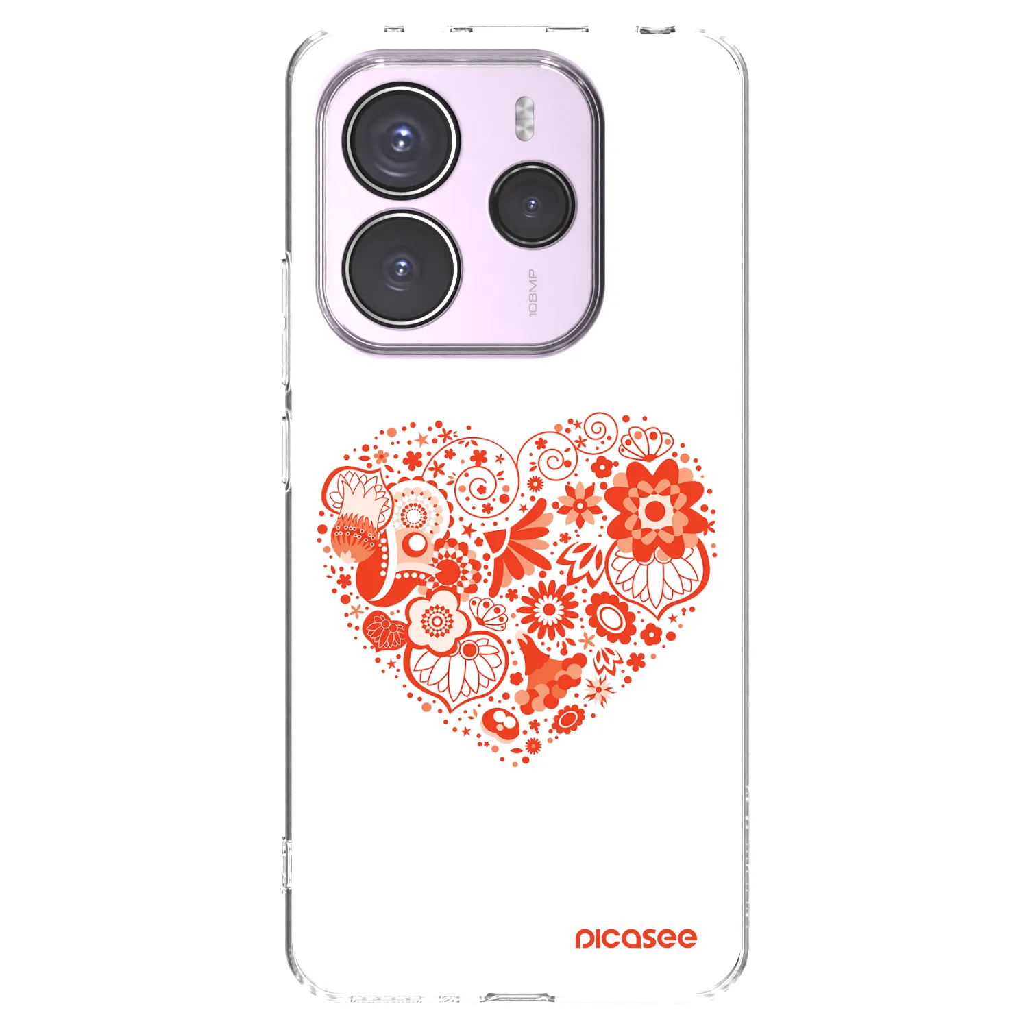 Picasee διαφανής θήκη σιλικόνης Xiaomi Redmi Note 14 5G - Big heart
