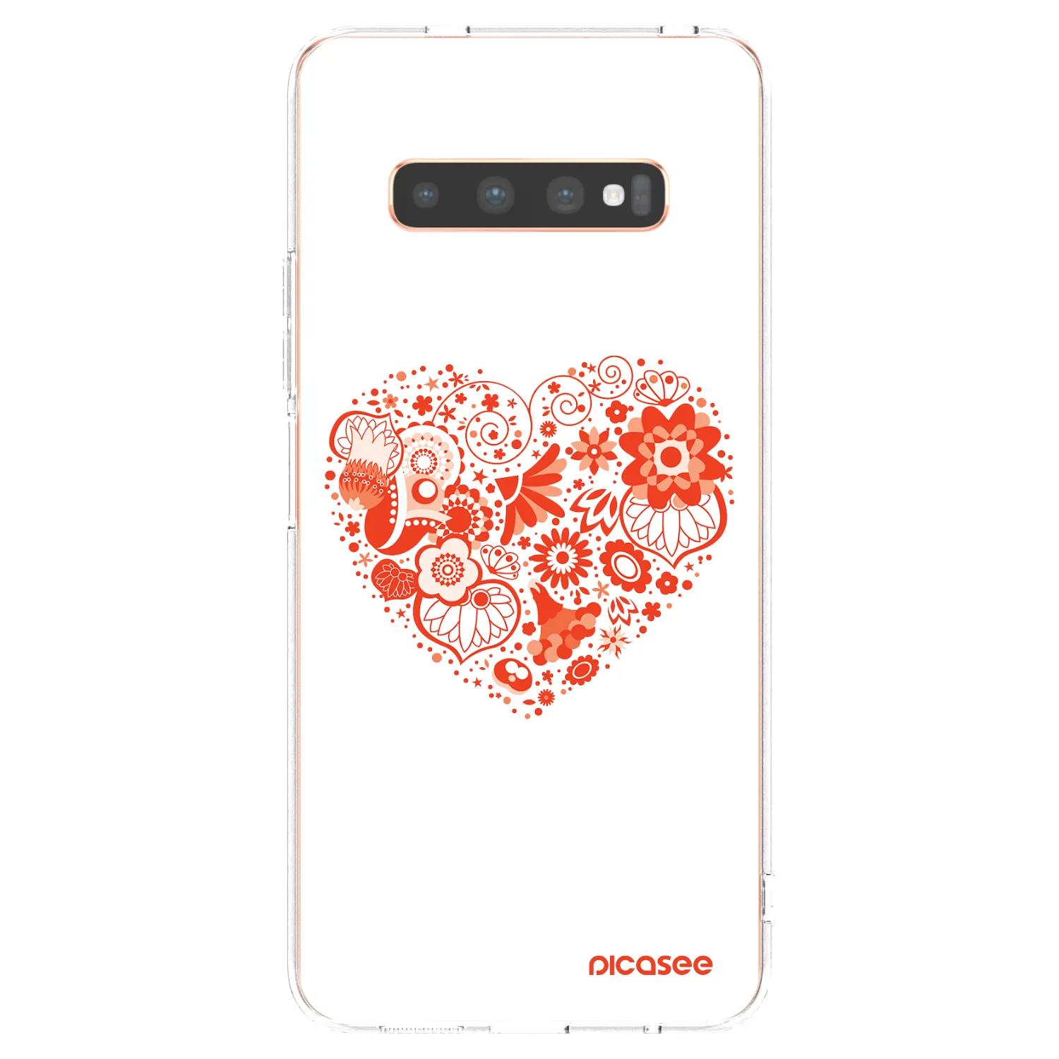 Picasee διαφανής θήκη σιλικόνης Samsung Galaxy S10 Plus G975 - Big heart
