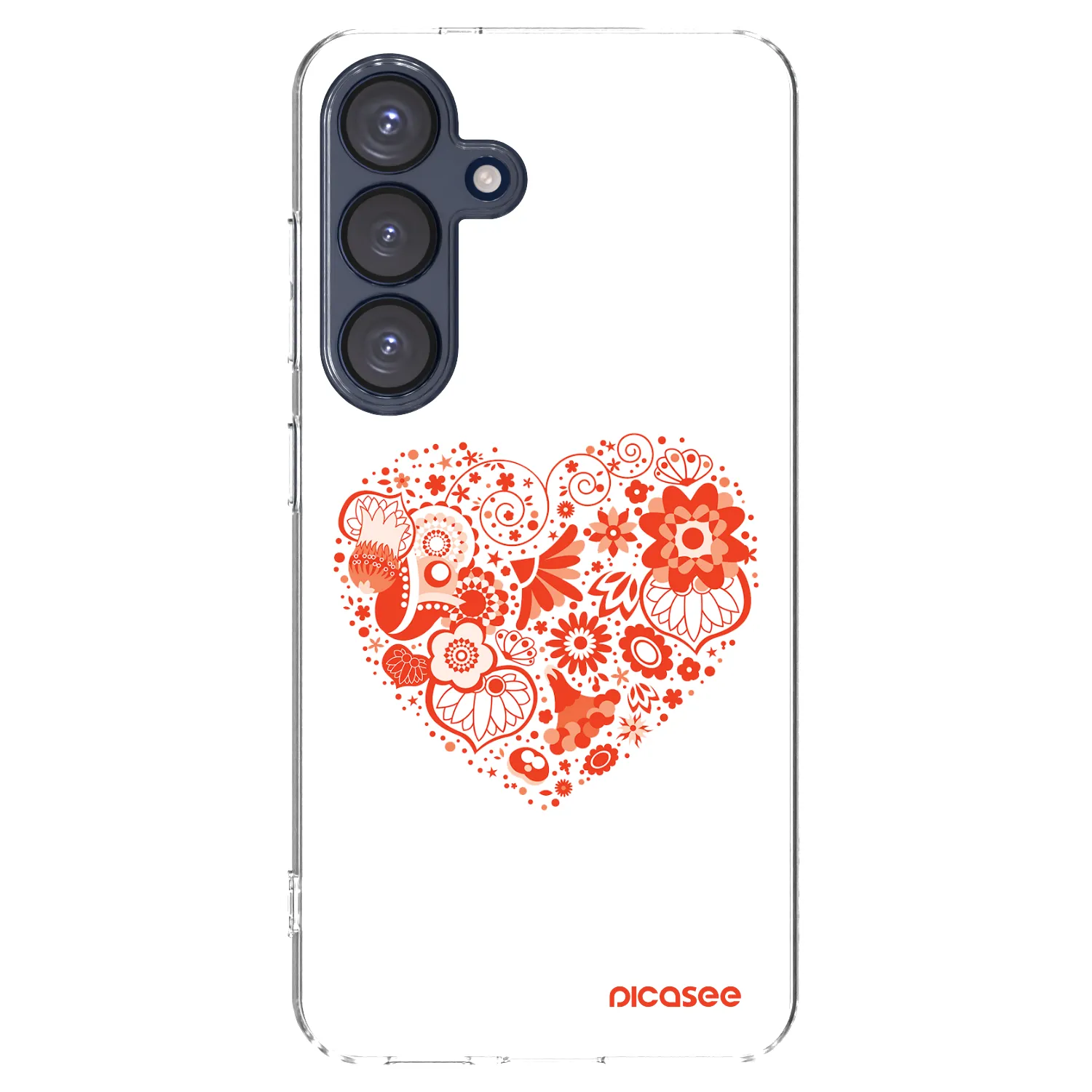Picasee διαφανής θήκη σιλικόνης Samsung Galaxy S25 5G - Big heart