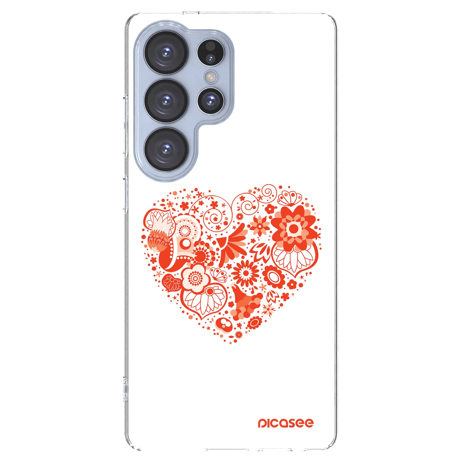 Picasee διαφανής θήκη σιλικόνης Samsung Galaxy S25 Ultra 5G - Big heart