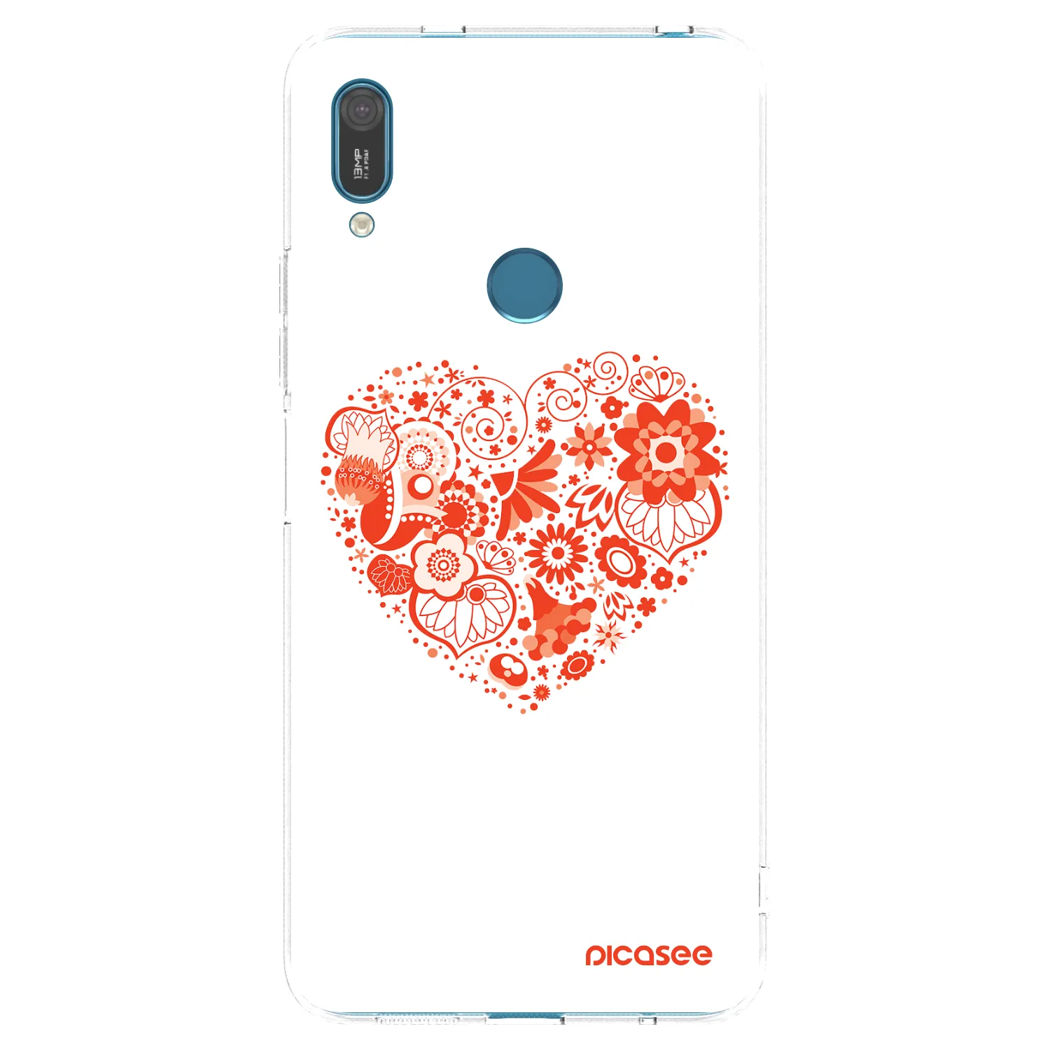 Picasee διαφανής θήκη σιλικόνης Huawei Y7 2019 - Big heart