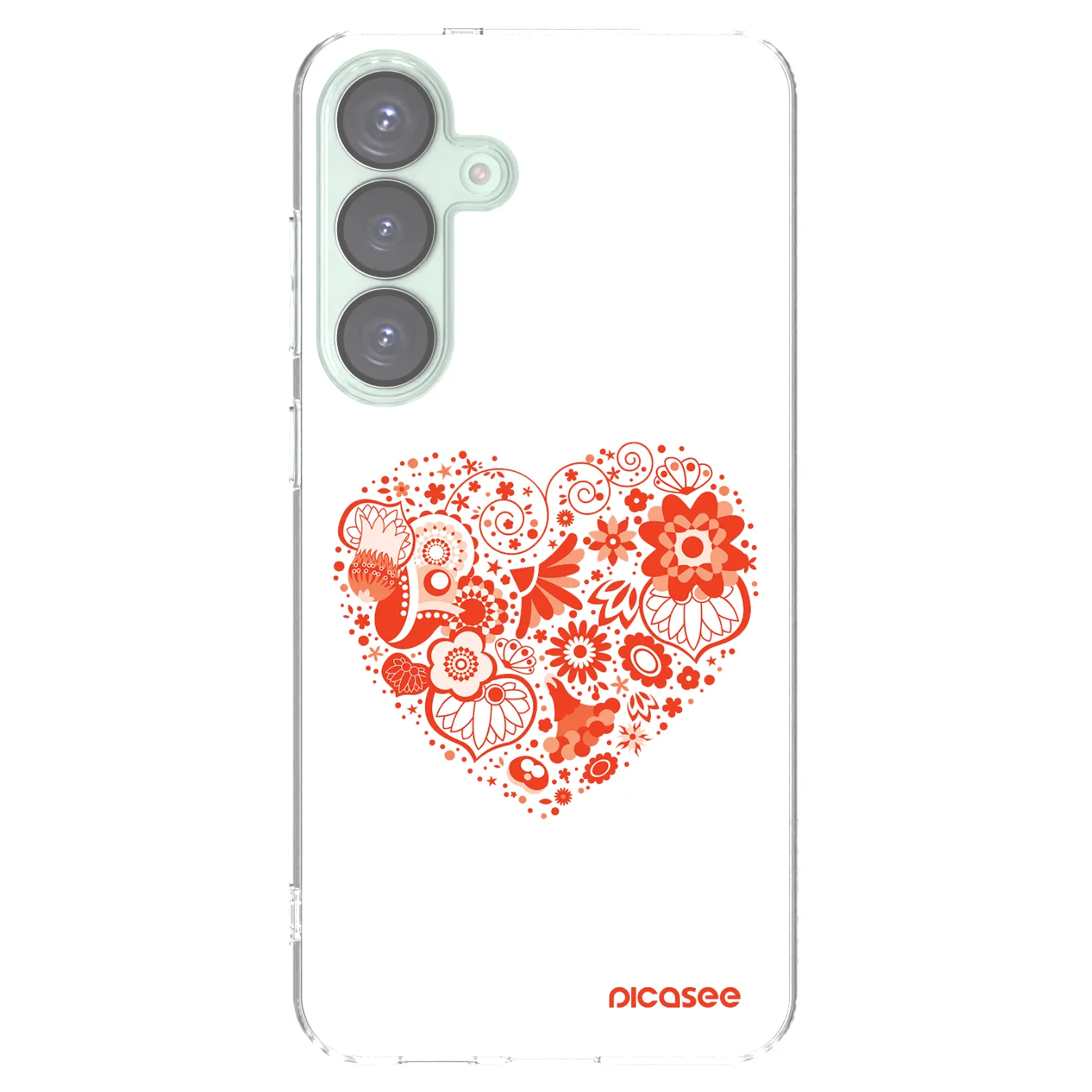 Picasee διαφανής θήκη σιλικόνης Samsung Galaxy S25+ 5G - Big heart