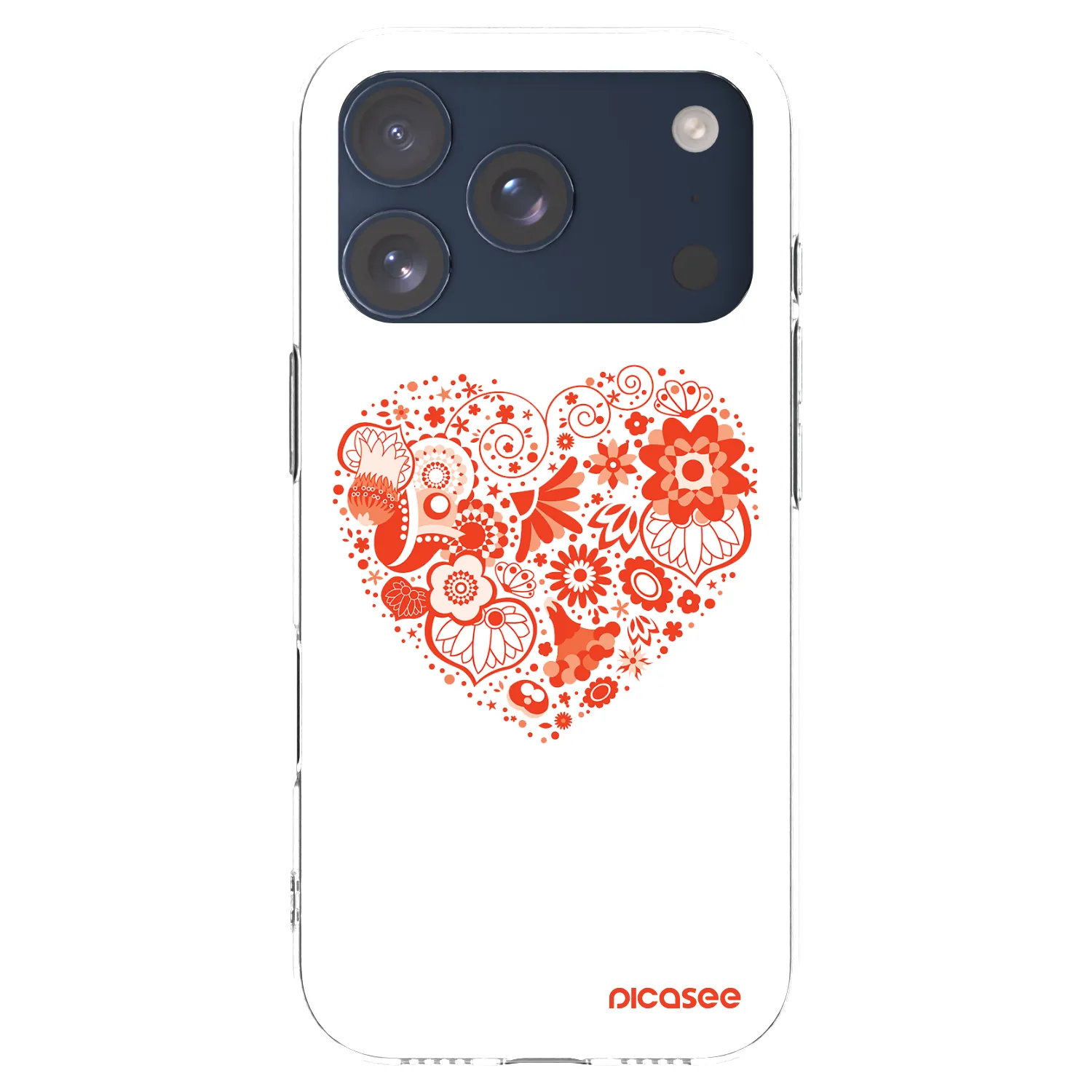 Picasee διαφανής θήκη σιλικόνης Apple iPhone 17 Pro - Big heart