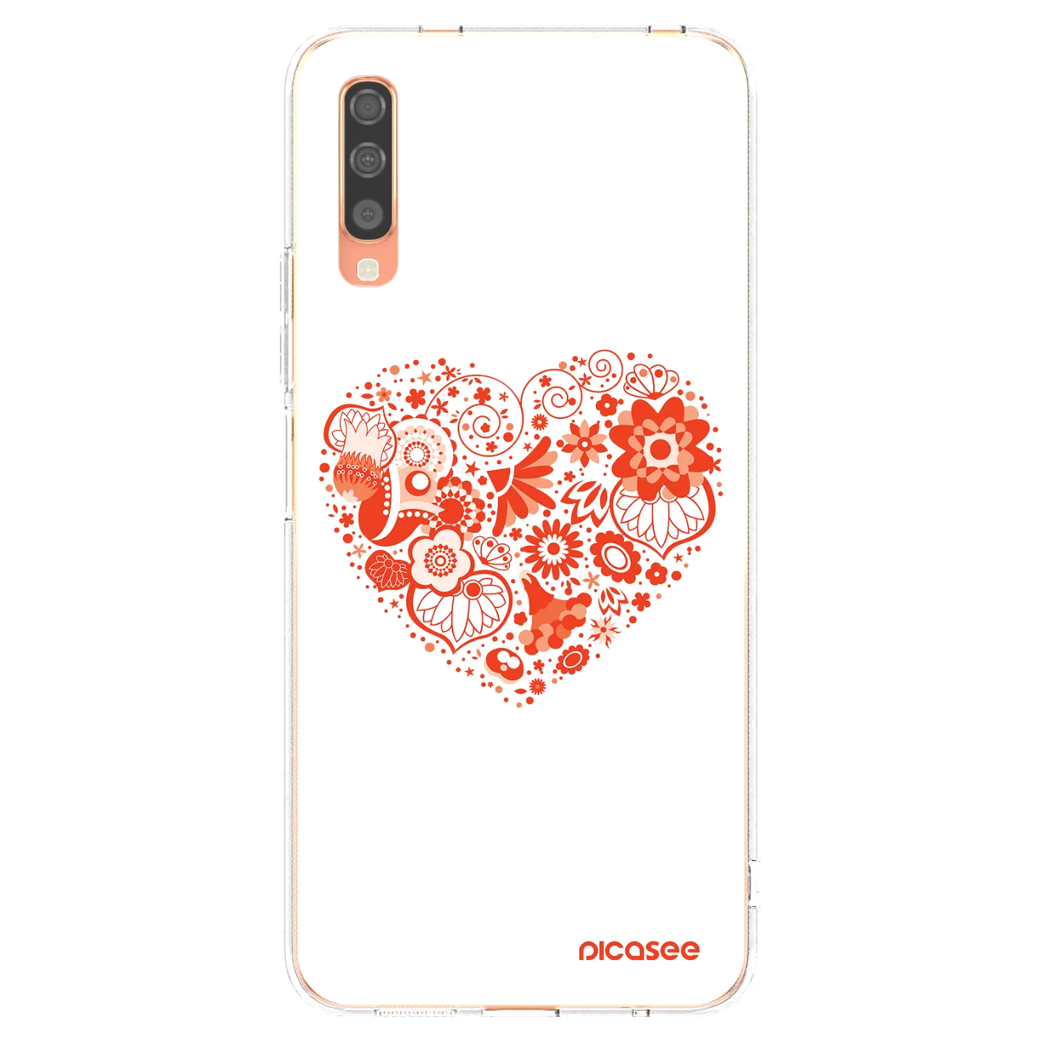 Picasee διαφανής θήκη σιλικόνης Samsung Galaxy A70 A705F - Big heart