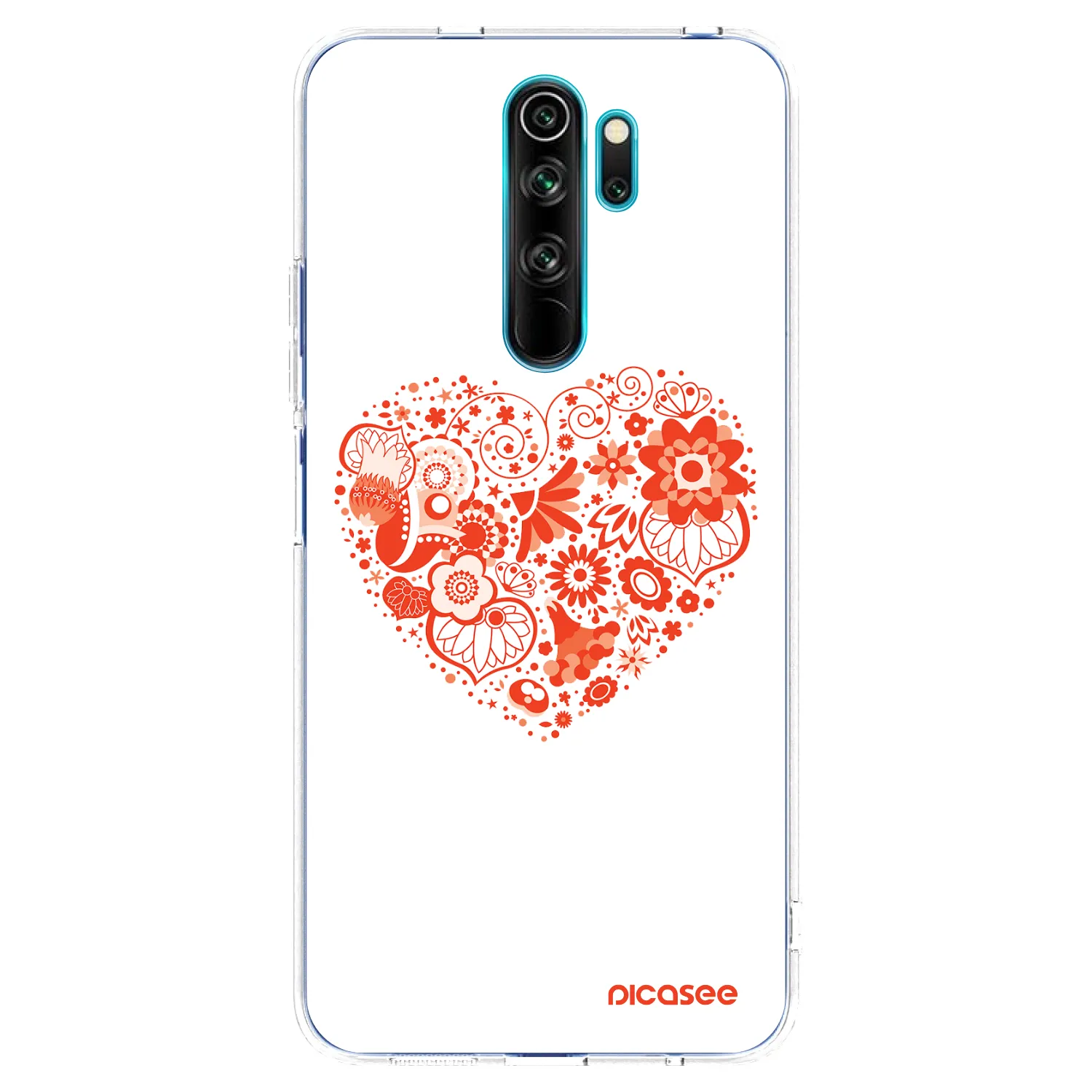 Picasee διαφανής θήκη σιλικόνης Xiaomi Redmi Note 8 Pro - Big heart