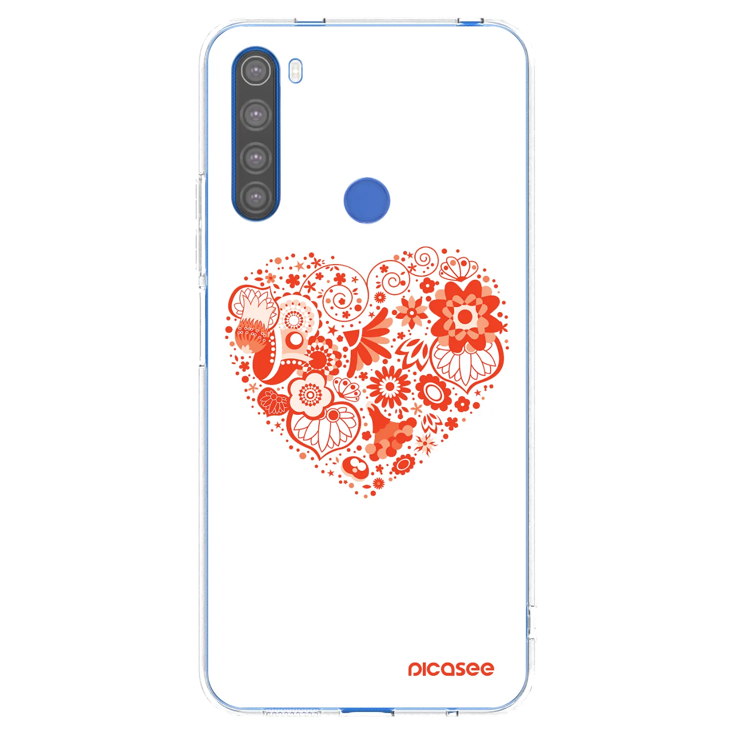 Picasee διαφανής θήκη σιλικόνης Xiaomi Redmi Note 8T - Big heart