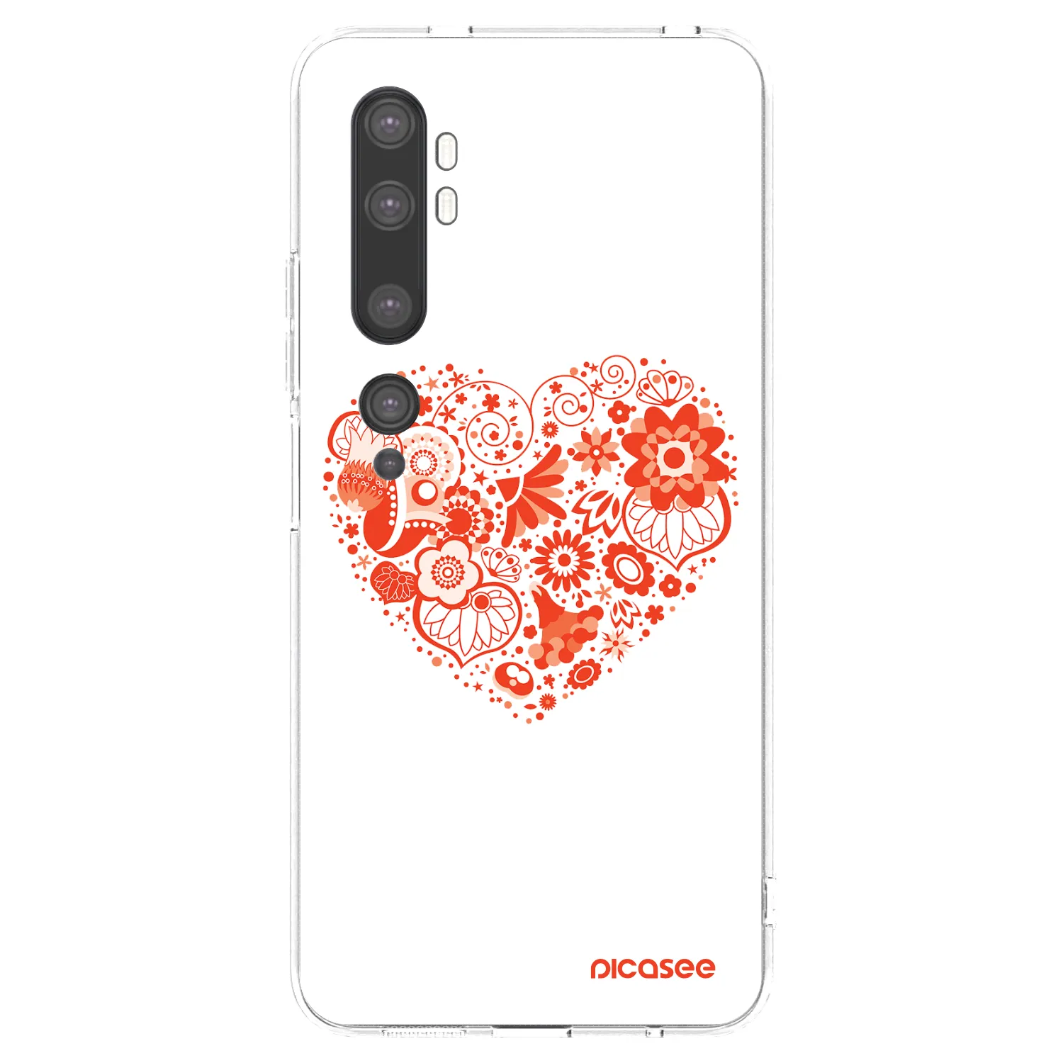 Picasee διαφανής θήκη σιλικόνης Xiaomi Mi Note 10 (Pro) - Big heart
