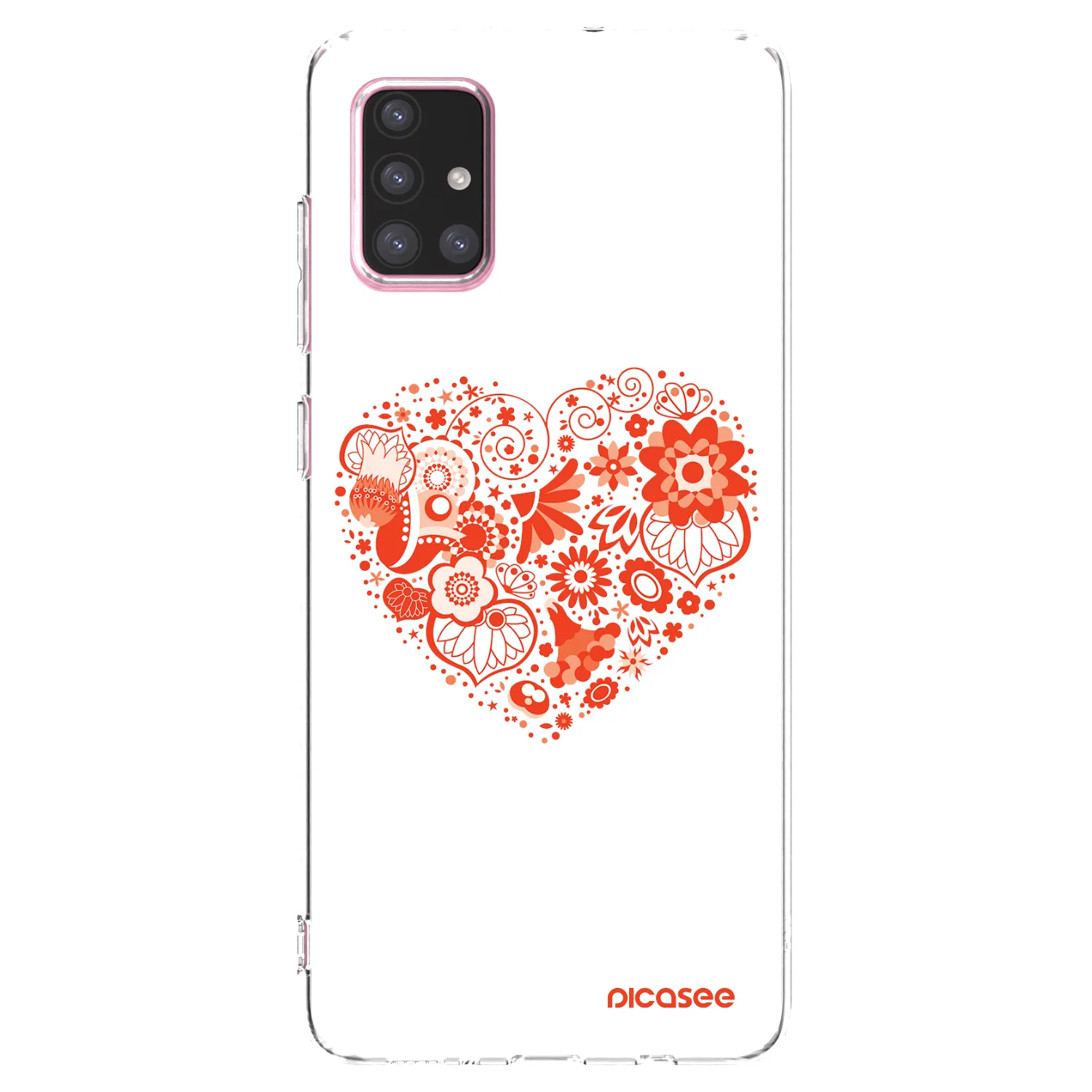 Picasee διαφανής θήκη σιλικόνης Samsung Galaxy A71 A715F - Big heart