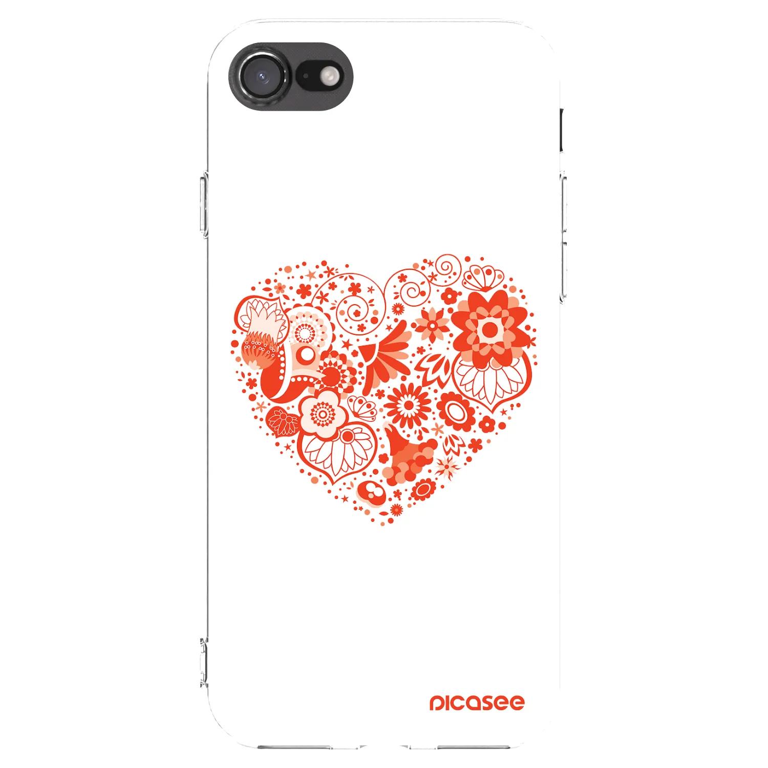Picasee διαφανής θήκη σιλικόνης Apple iPhone SE 2020 - Big heart