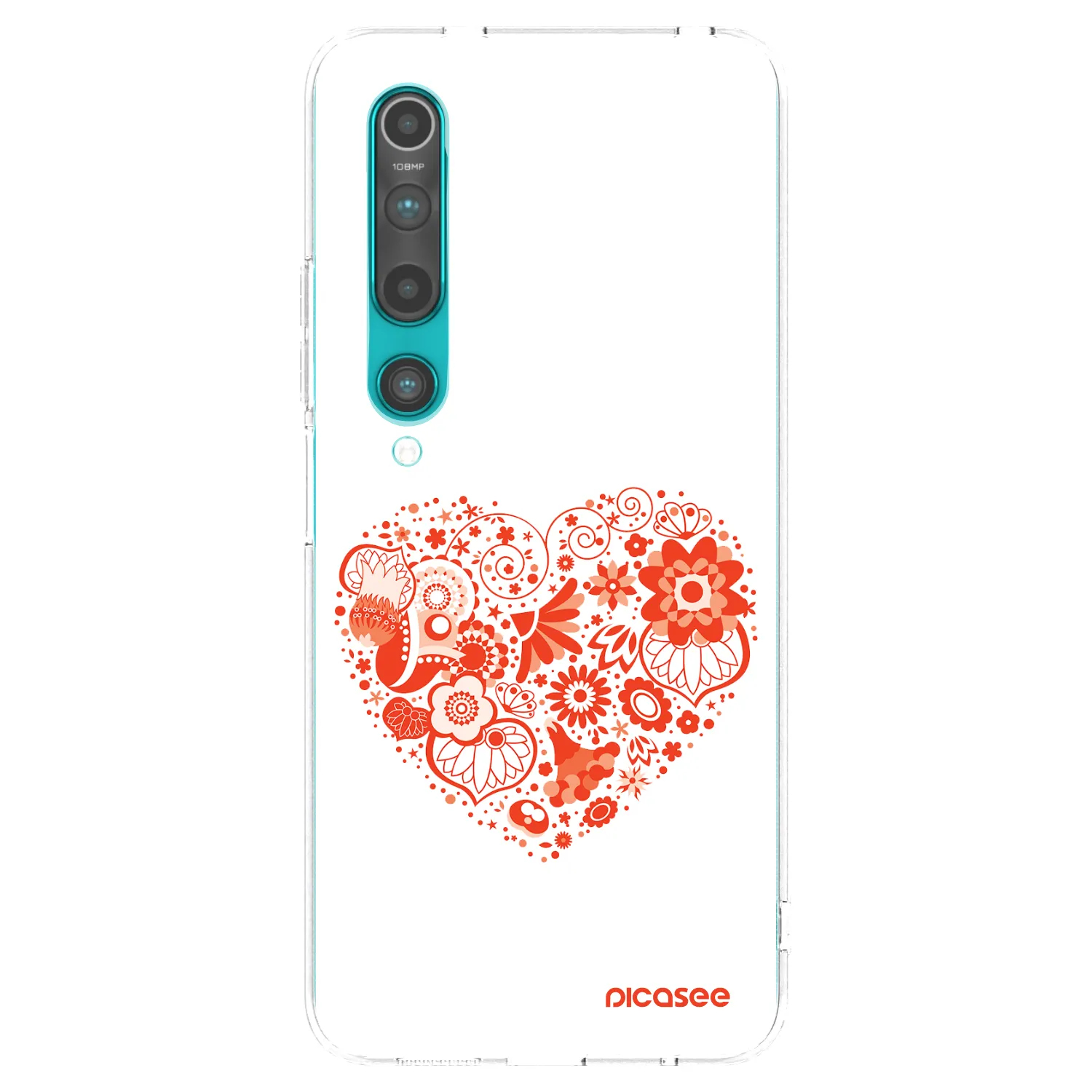 Picasee διαφανής θήκη σιλικόνης Xiaomi Mi 10 - Big heart