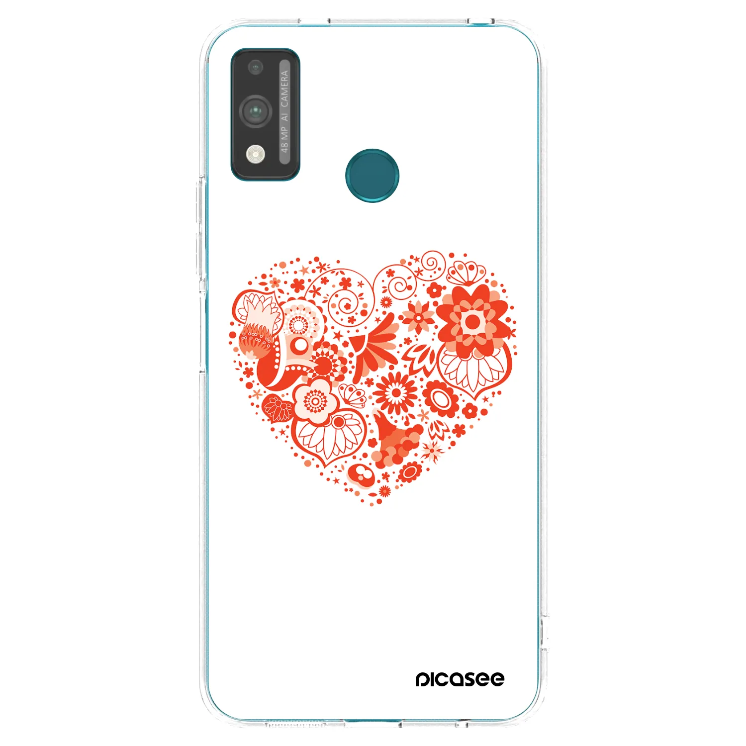 Picasee διαφανής θήκη σιλικόνης Honor 9X Lite - Big heart
