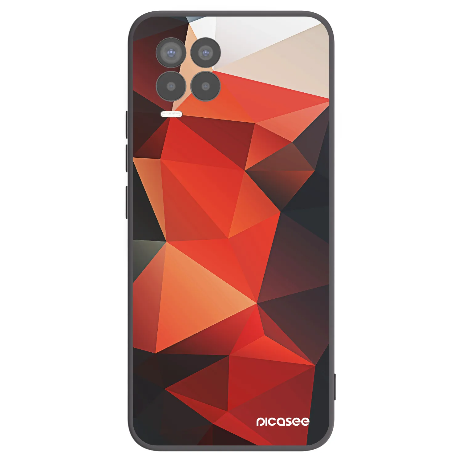 Picasee Μαύρη θήκη σιλικόνης για Realme 8 4G - Wallpaper 2