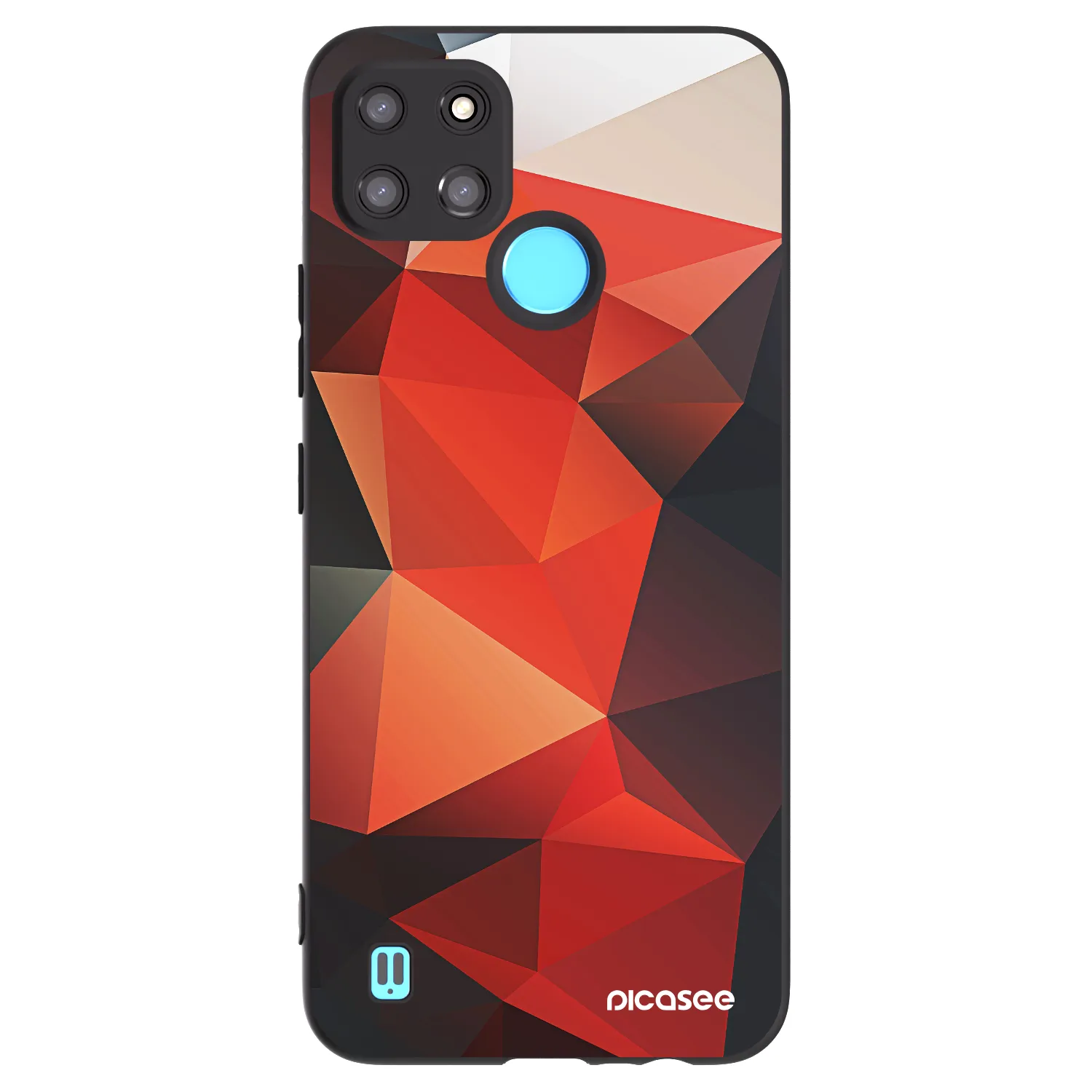 Picasee Μαύρη θήκη σιλικόνης για Realme C21Y - Wallpaper 2