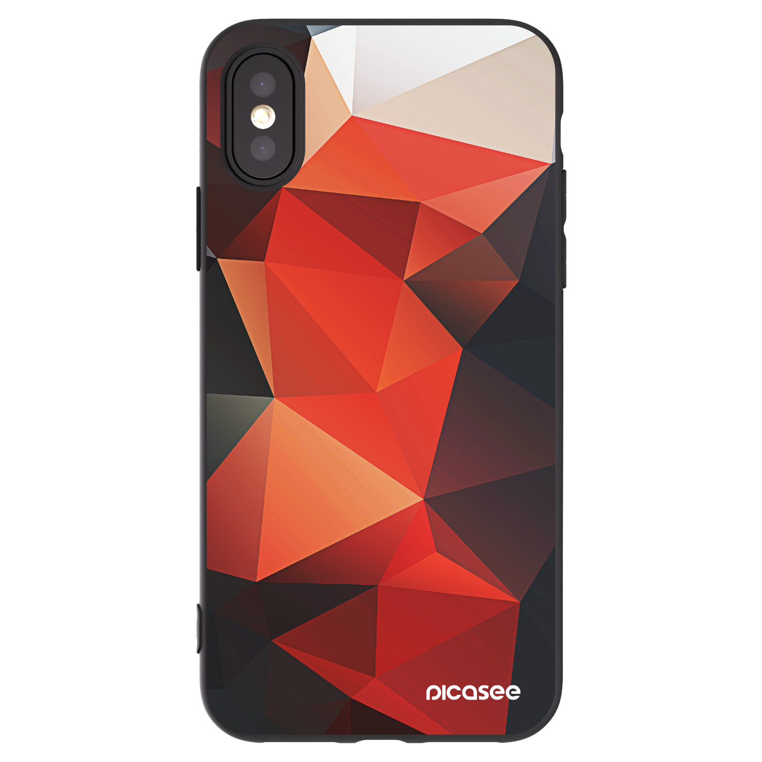 Picasee Μαύρη θήκη σιλικόνης για Apple iPhone X/XS - Wallpaper 2