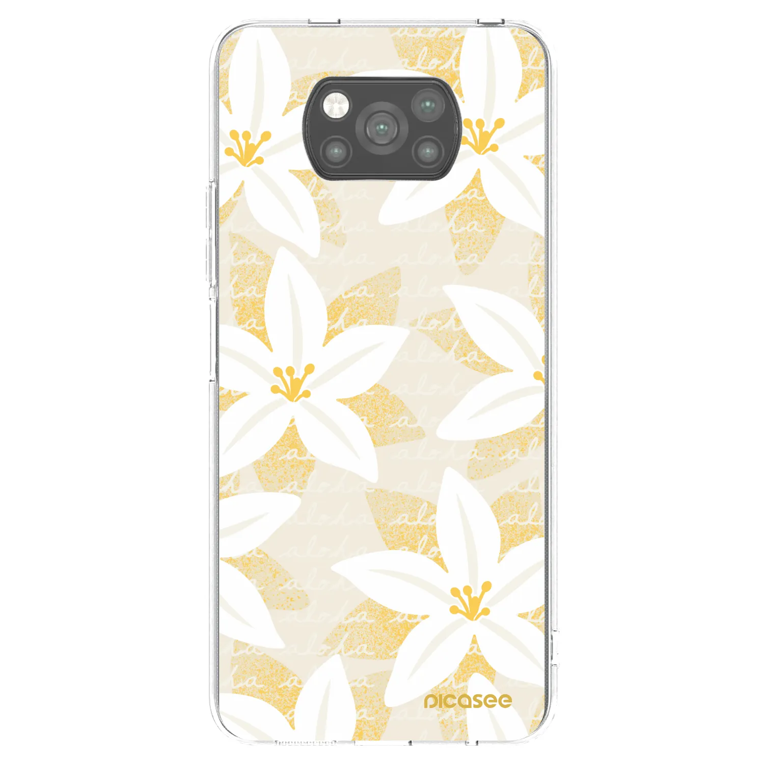 Picasee Μαύρη θήκη σιλικόνης για Xiaomi Poco X3 - Island Leave