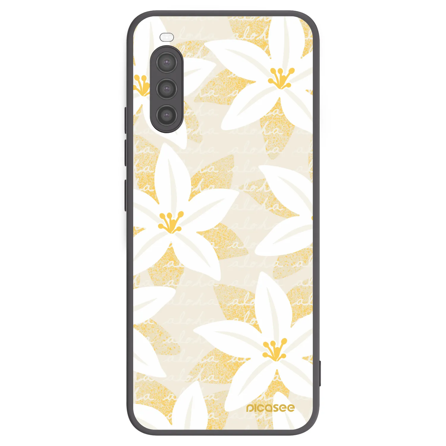 Picasee Μαύρη θήκη σιλικόνης για Sony Xperia 10 II - Island Leave
