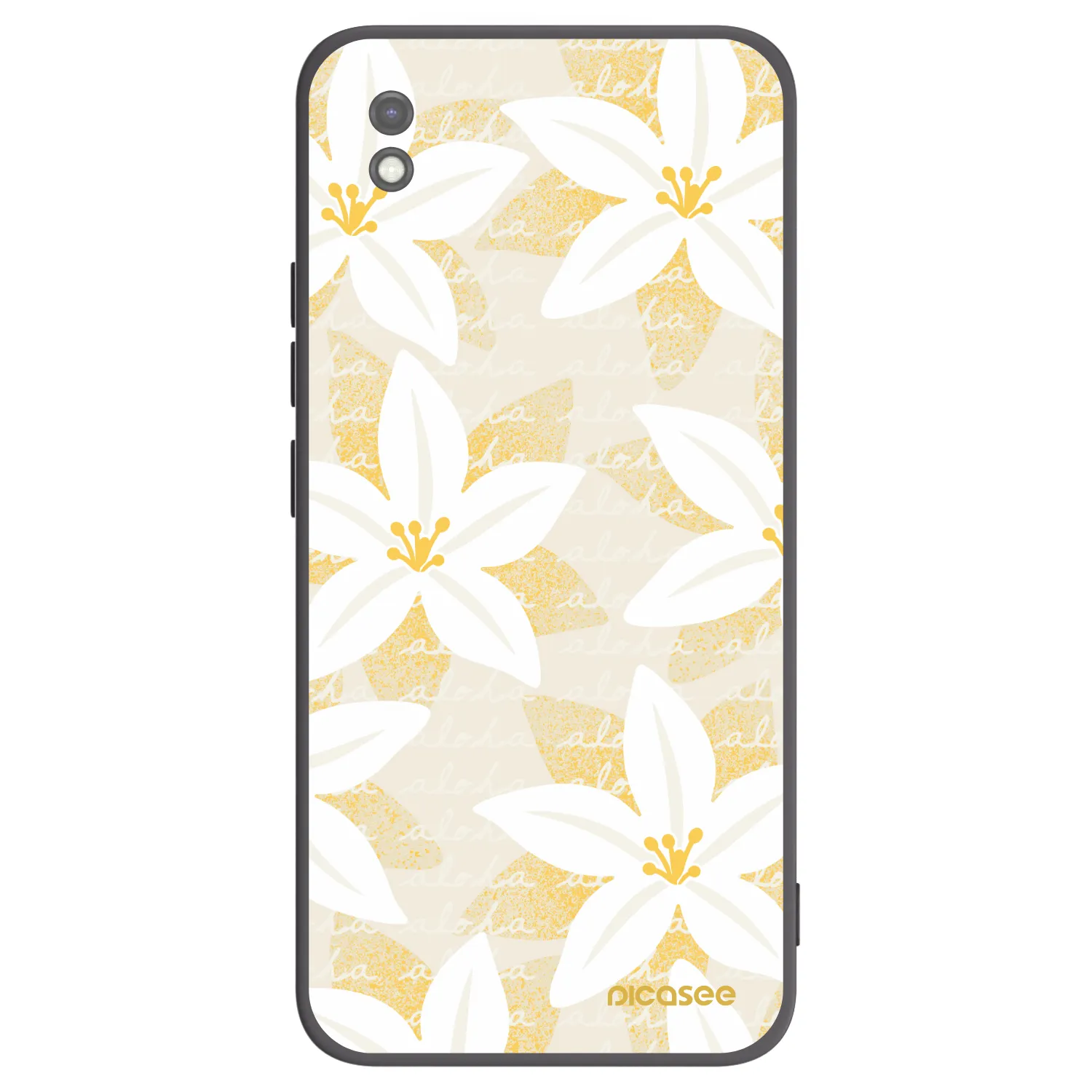 Picasee Μαύρη θήκη σιλικόνης για Xiaomi Redmi 9AT - Island Leave