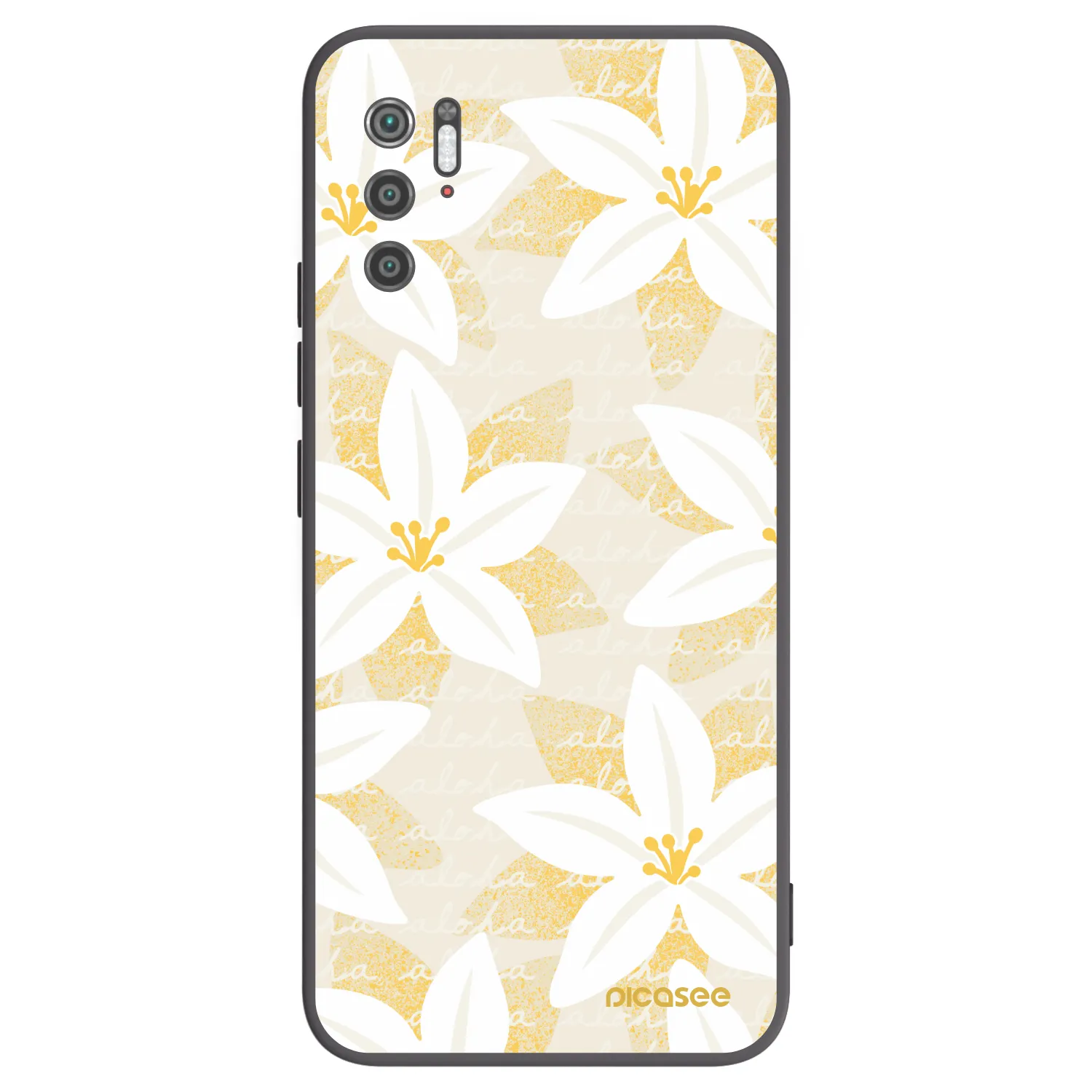 Picasee Μαύρη θήκη σιλικόνης για Xiaomi Poco M3 Pro 5G - Island Leave