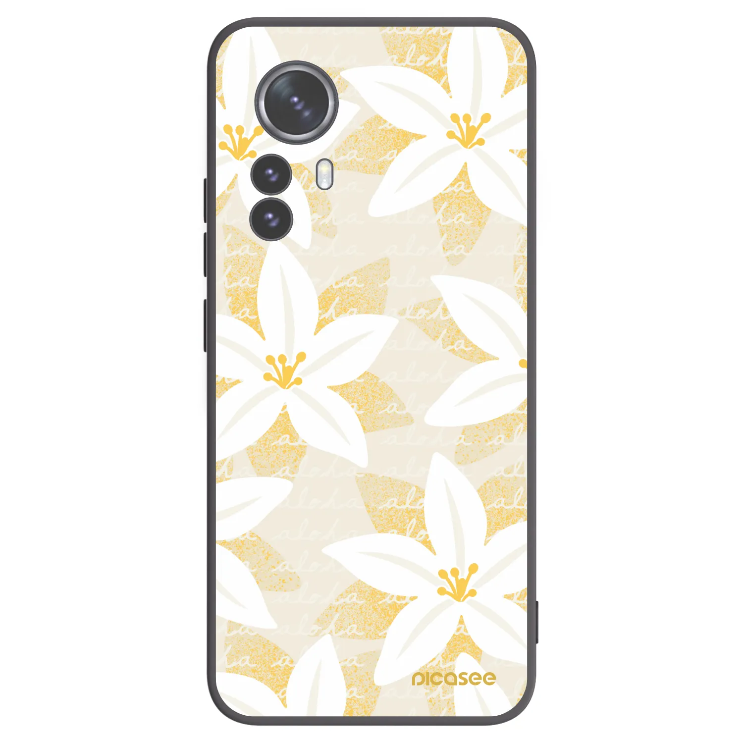 Picasee Μαύρη θήκη σιλικόνης για Xiaomi 12 Pro - Island Leave