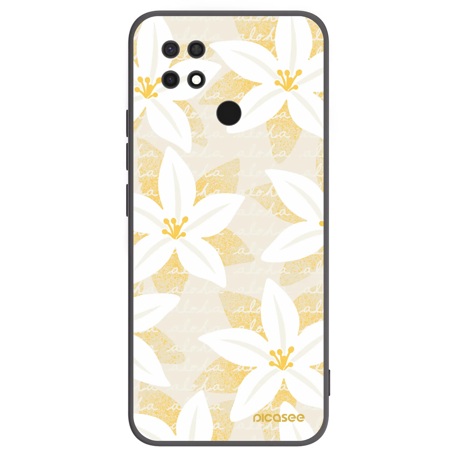 Picasee Μαύρη θήκη σιλικόνης για Xiaomi Redmi 10C - Island Leave
