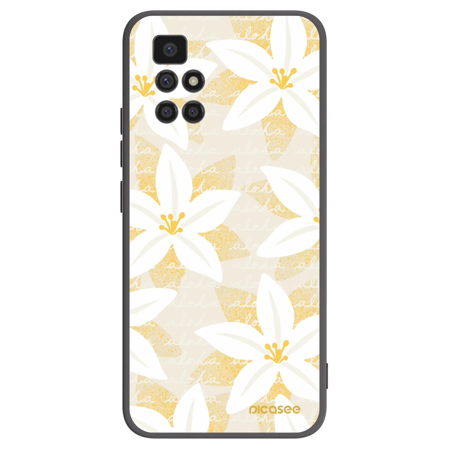 Picasee Μαύρη θήκη σιλικόνης για Xiaomi Redmi 10 (2022) - Island Leave