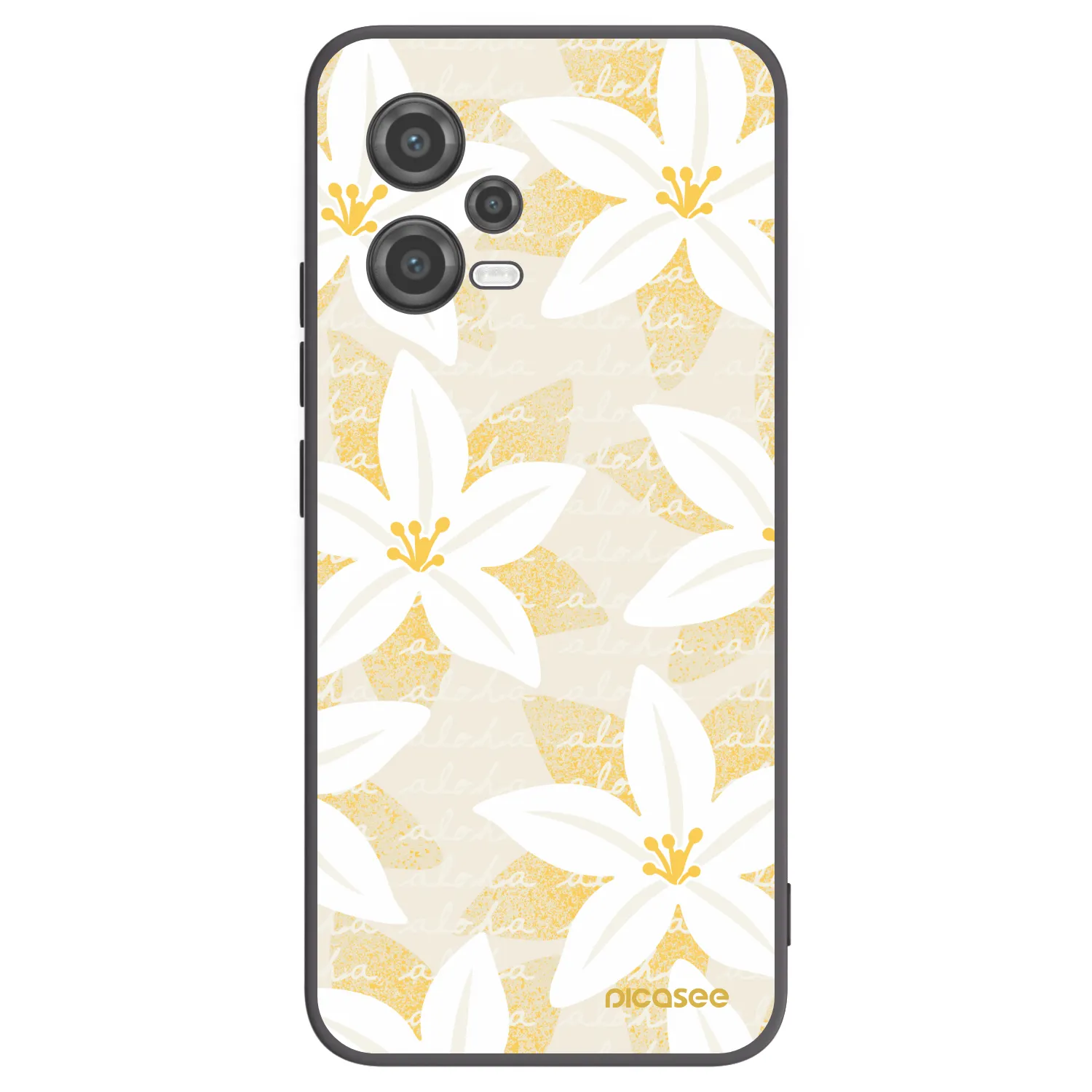 Picasee Μαύρη θήκη σιλικόνης για Xiaomi Poco X5 - Island Leave