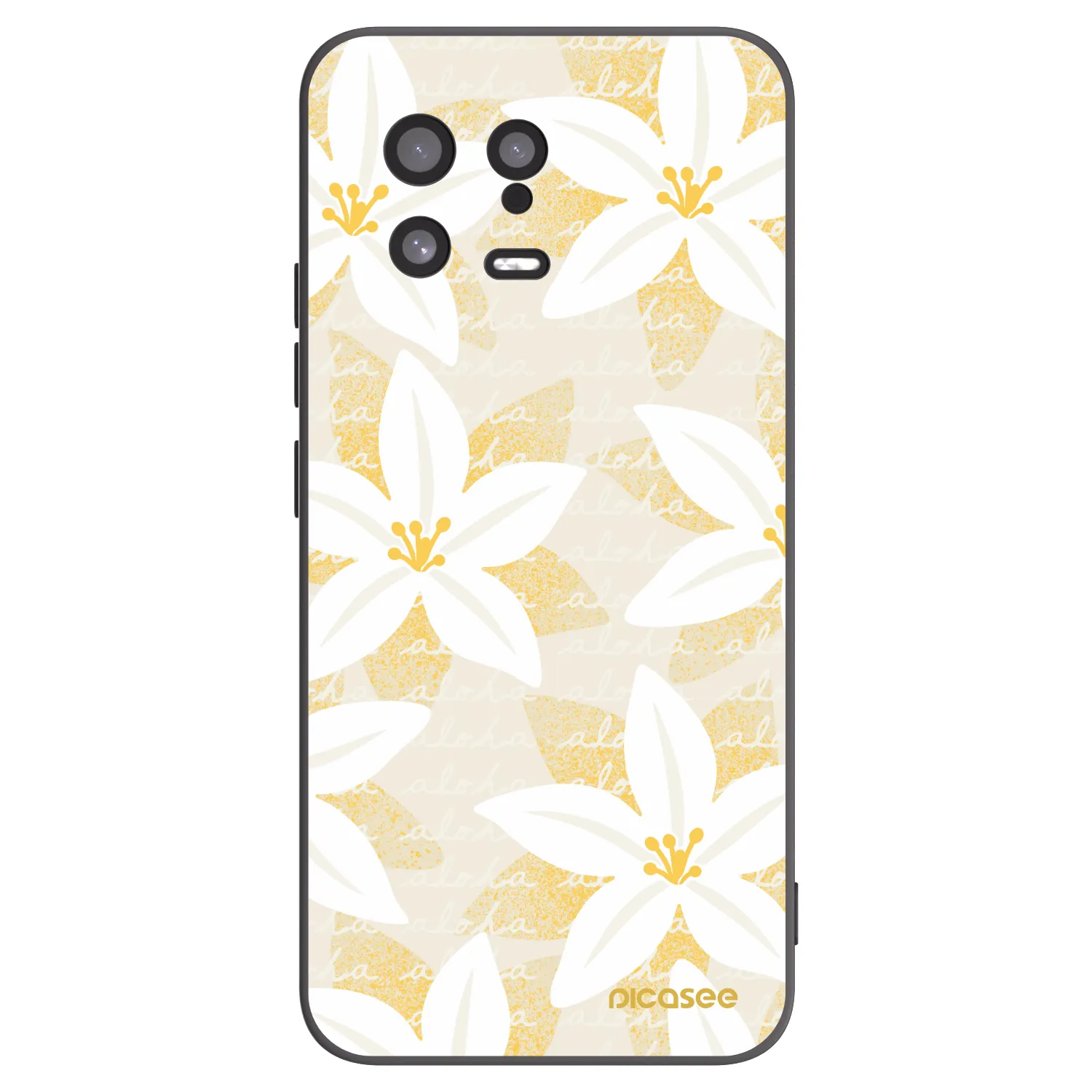 Picasee Μαύρη θήκη σιλικόνης για Xiaomi 13 - Island Leave