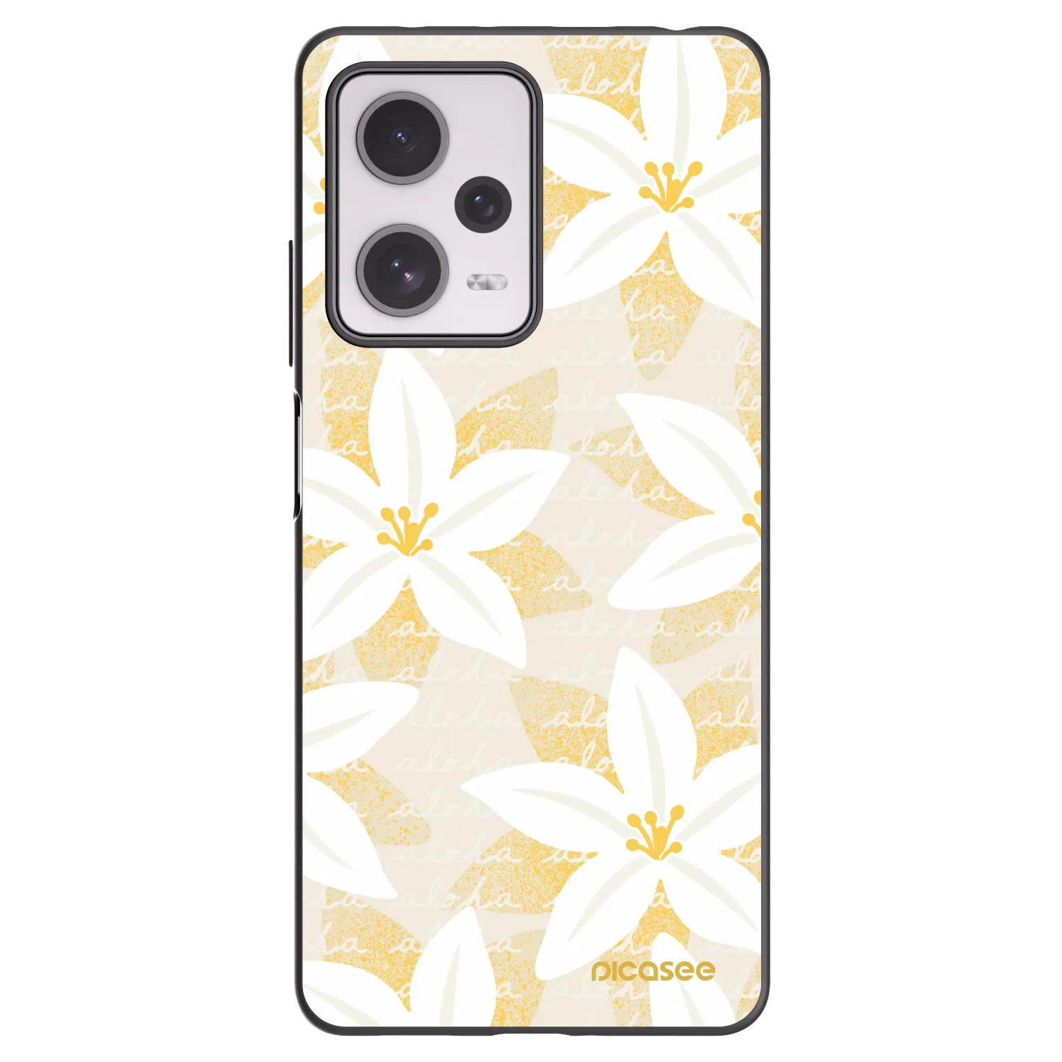 Picasee Μαύρη θήκη σιλικόνης για Xiaomi Redmi Note 12 Pro+ 5G - Island Leave