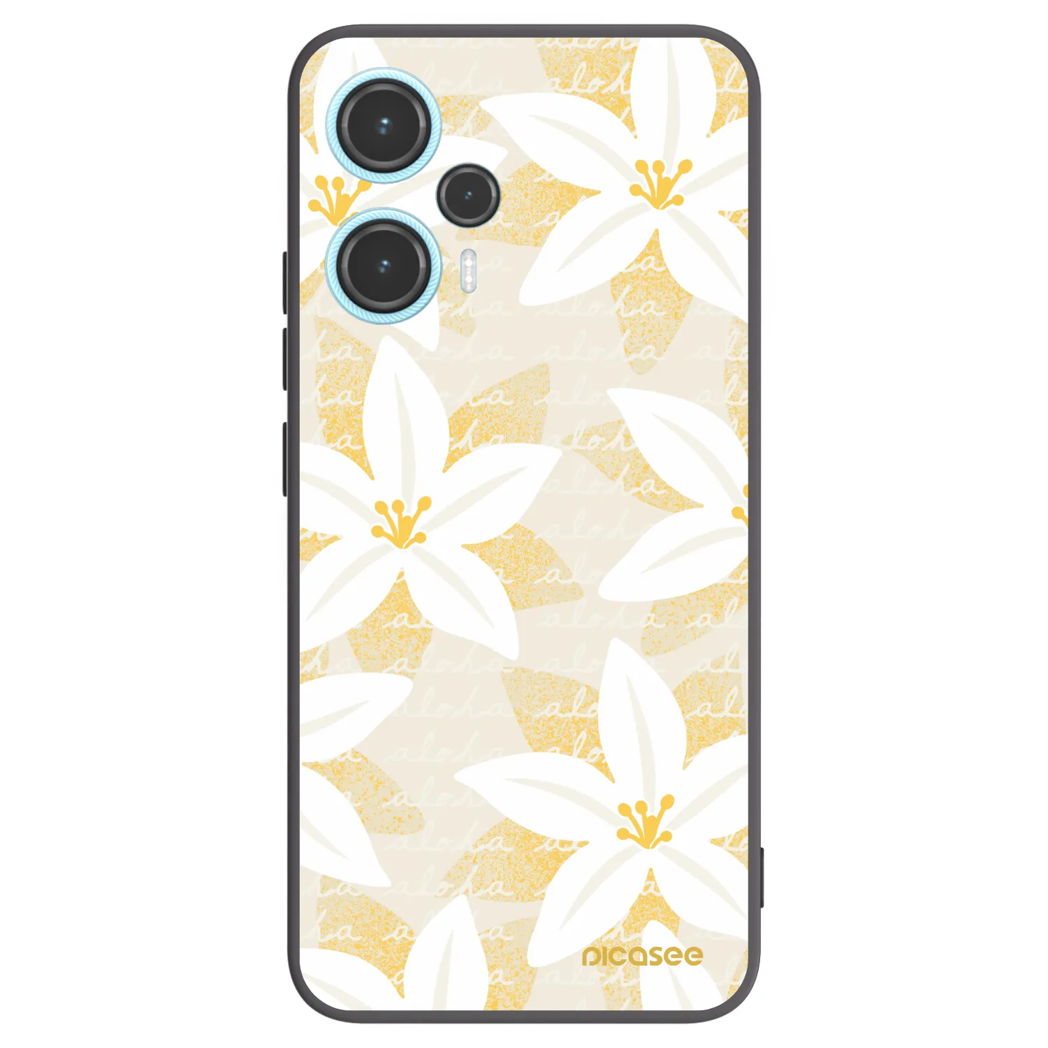 Picasee Μαύρη θήκη σιλικόνης για Xiaomi Poco F5 - Island Leave