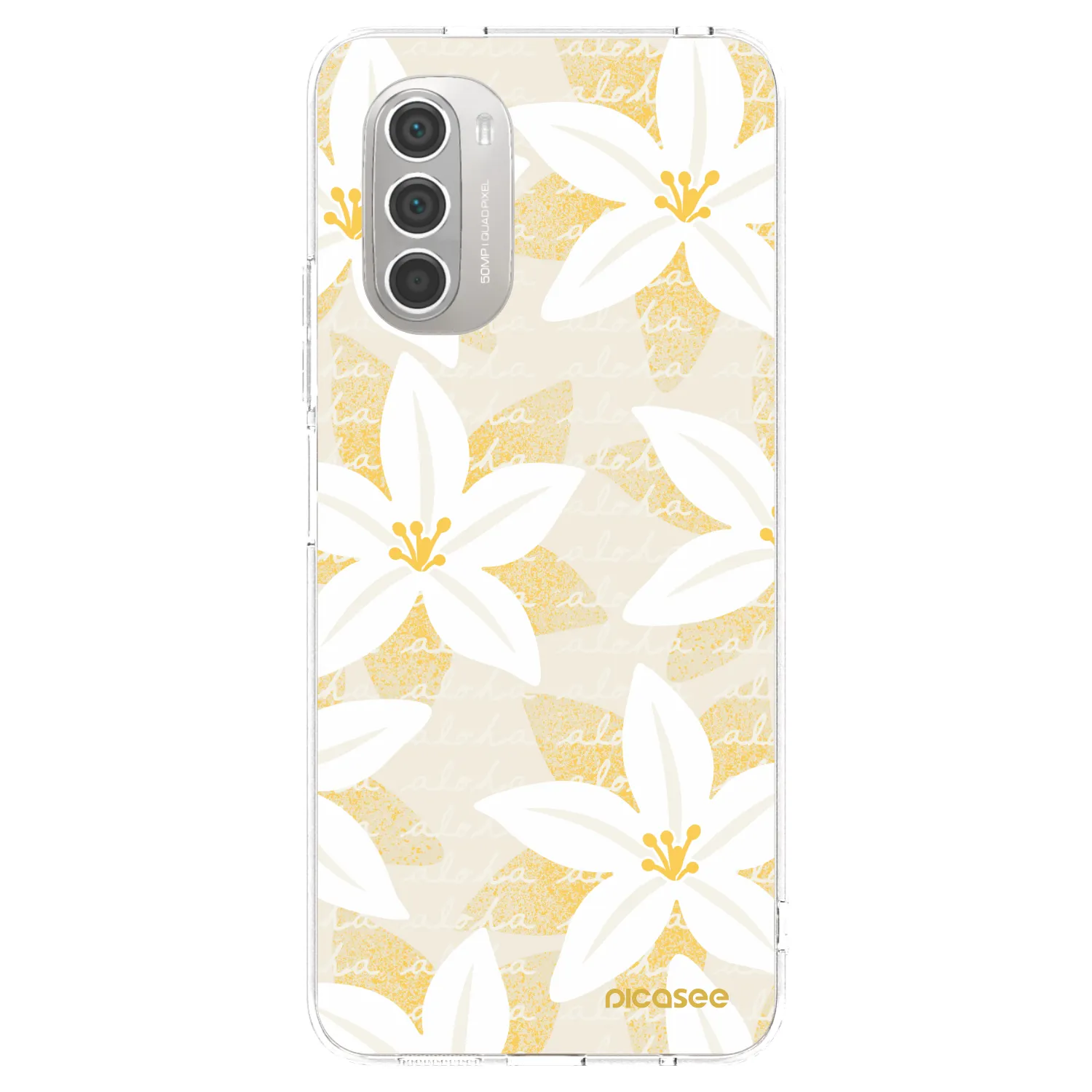 Picasee διαφανής θήκη σιλικόνης Motorola Moto G51 - Island Leave