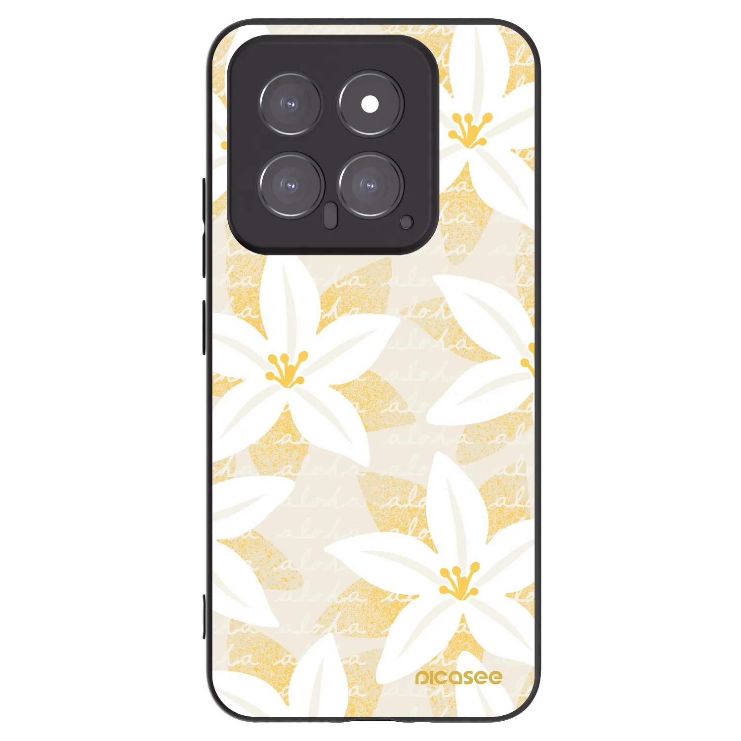 Picasee Μαύρη θήκη σιλικόνης για Xiaomi 14 - Island Leave