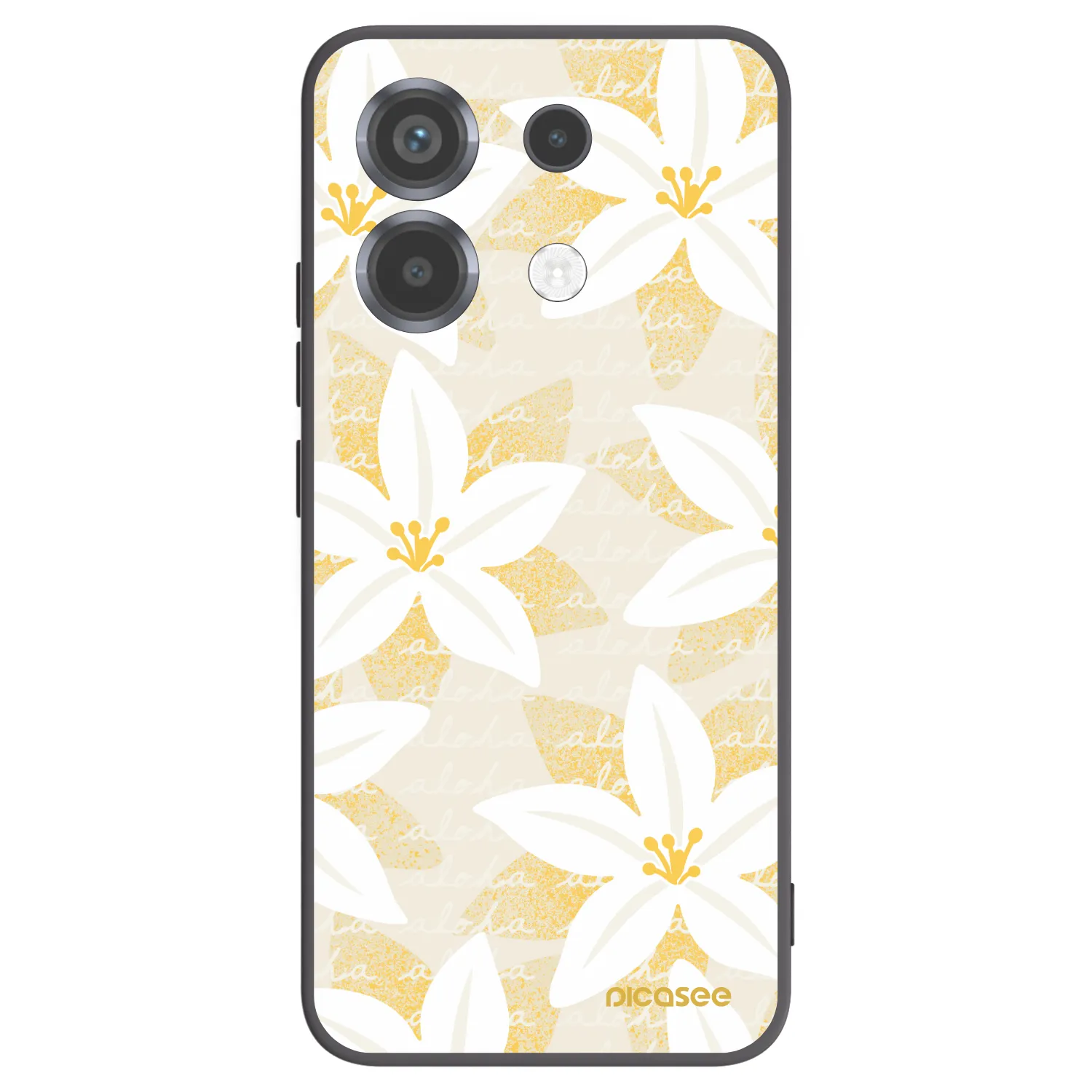 Picasee Μαύρη θήκη σιλικόνης για Xiaomi Poco X6 - Island Leave