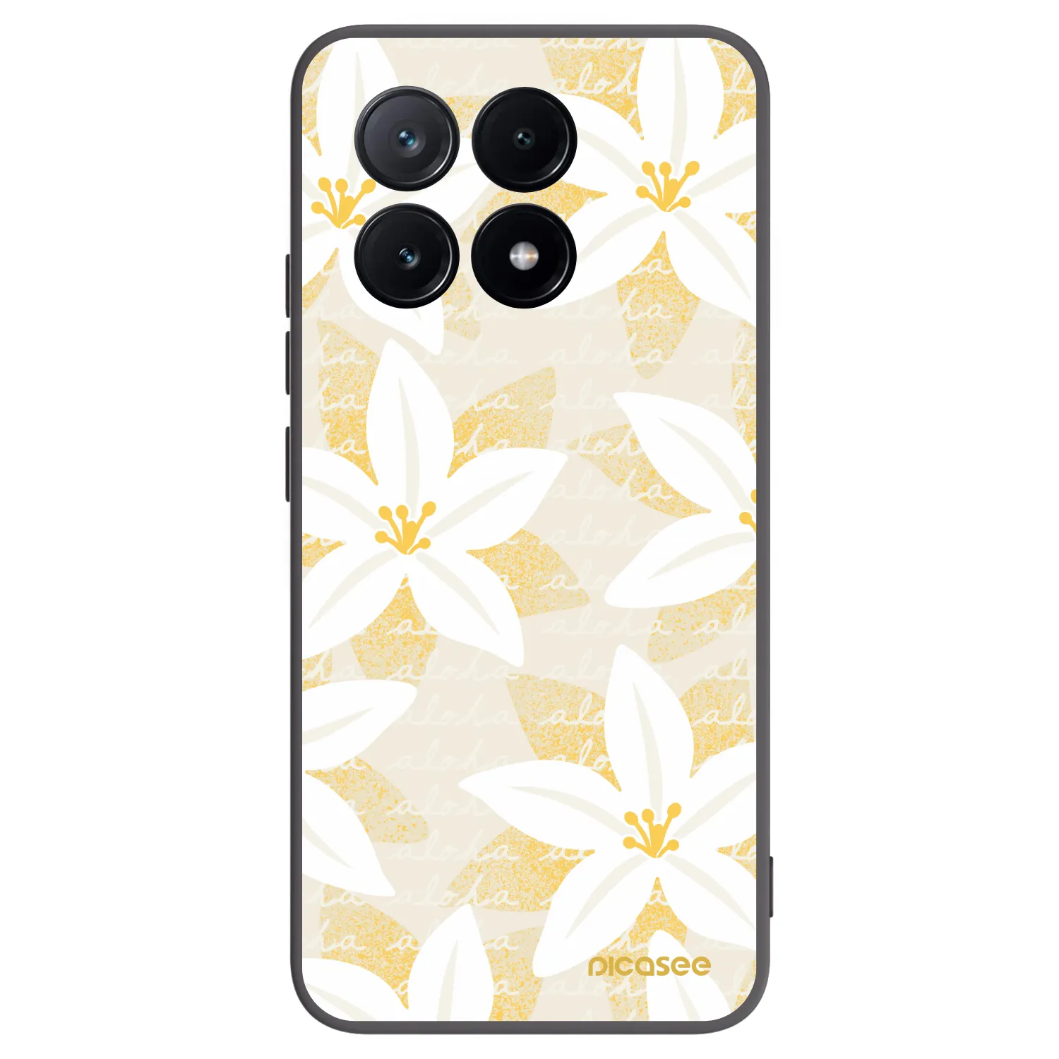 Picasee Μαύρη θήκη σιλικόνης για Xiaomi Poco X6 Pro - Island Leave