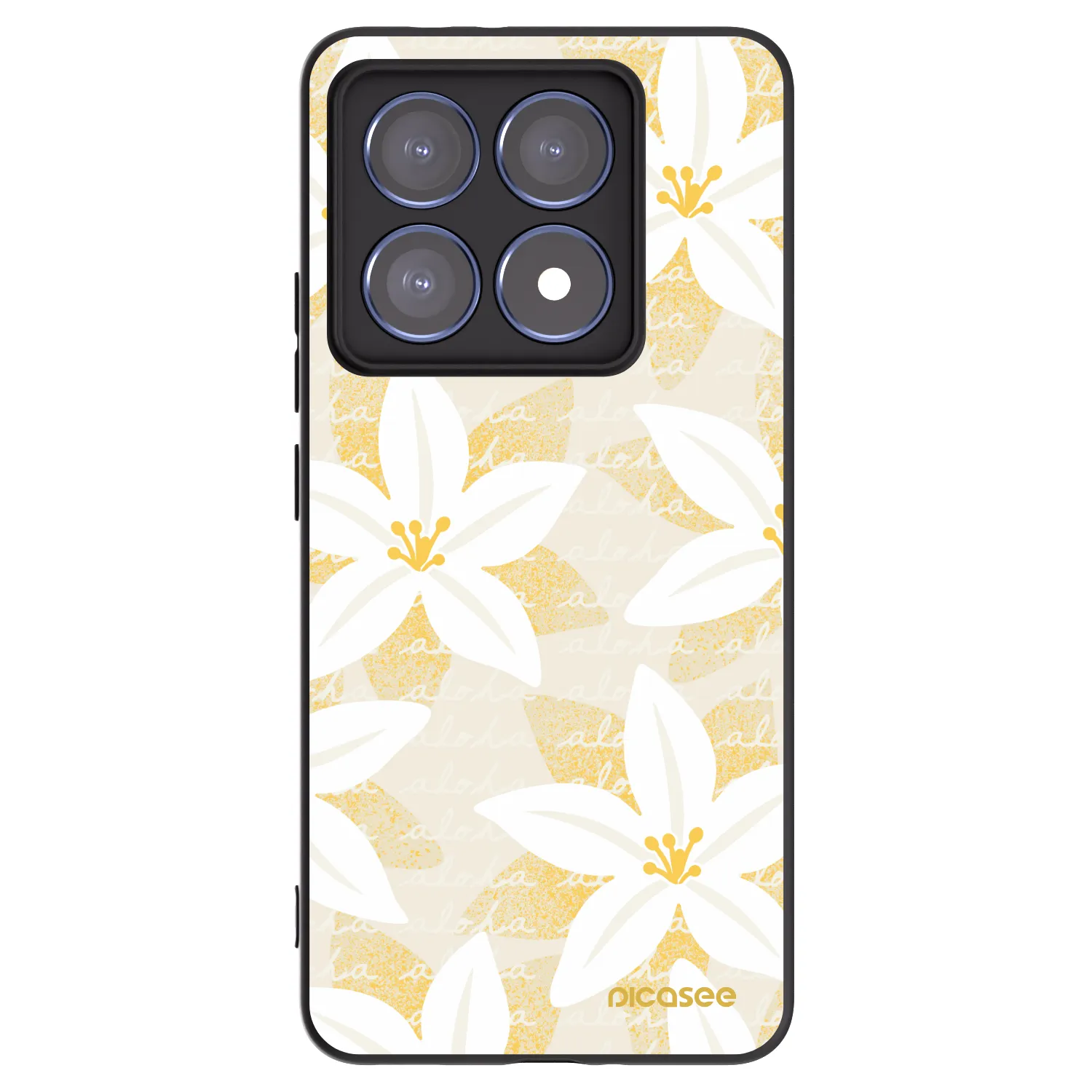 Picasee Μαύρη θήκη σιλικόνης για Xiaomi 14T Pro - Island Leave
