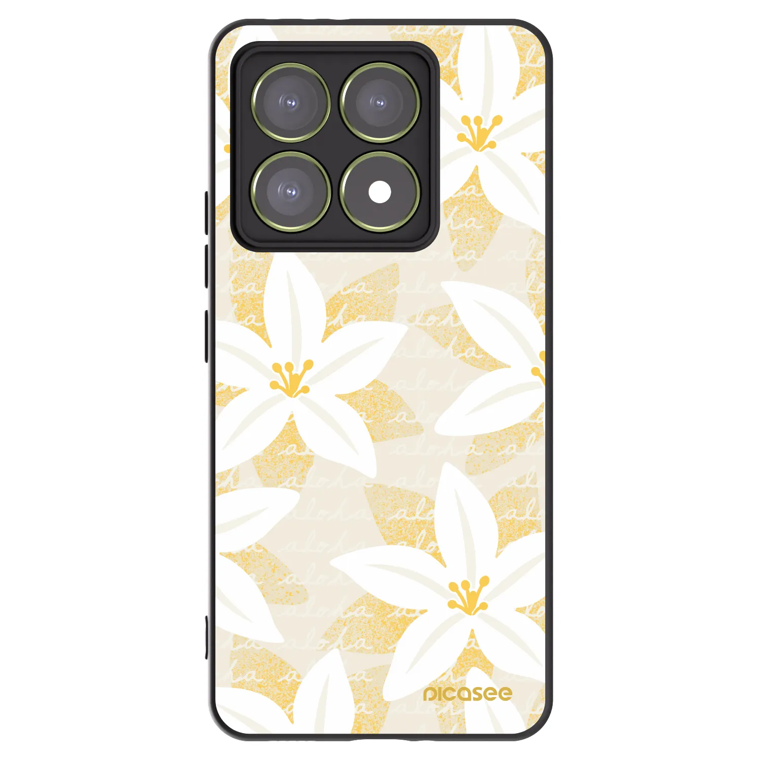 Picasee Μαύρη θήκη σιλικόνης για Xiaomi 14T - Island Leave